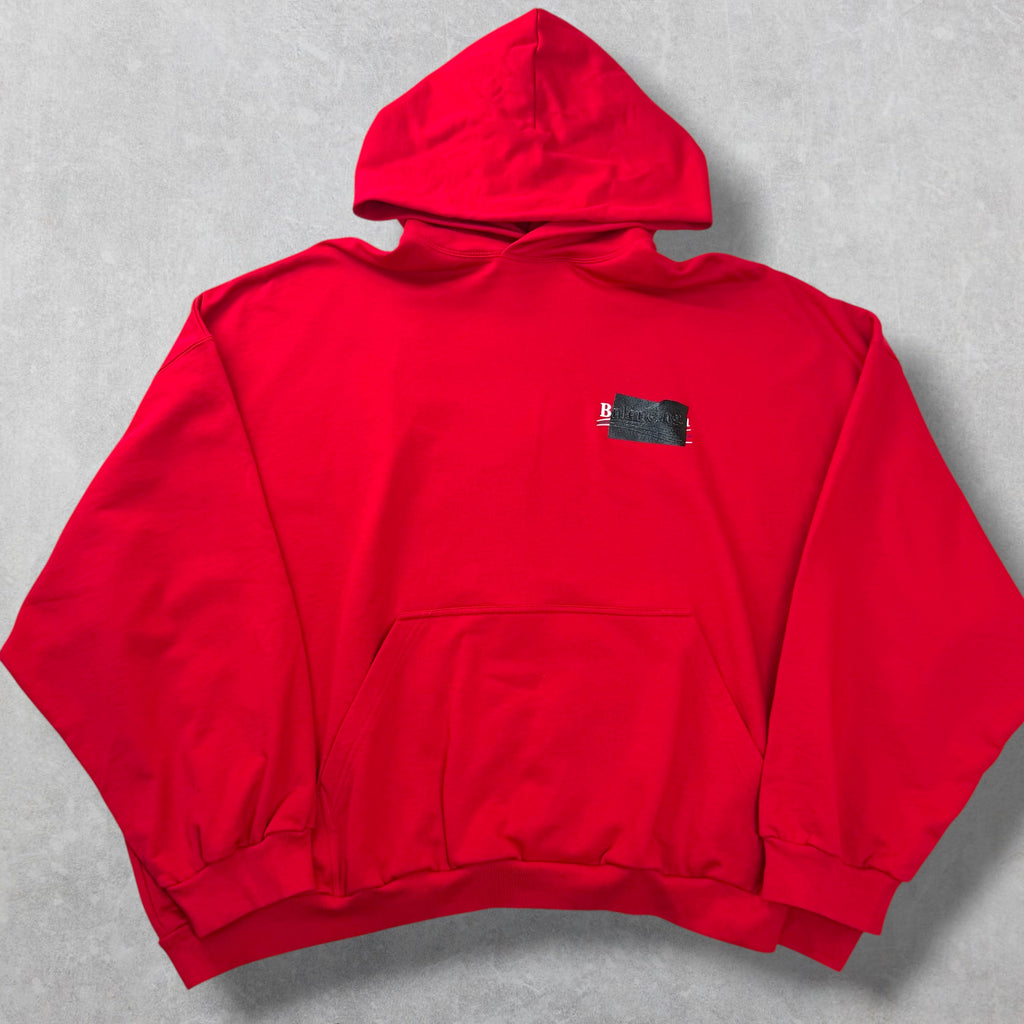 Balenciaga Gaffer Hoodie Red 4 (XXXL)