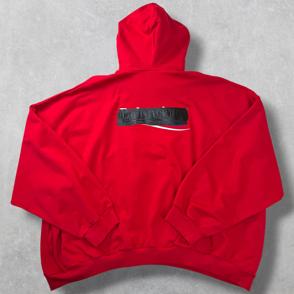 Balenciaga Gaffer Hoodie Red 4 (XXXL)