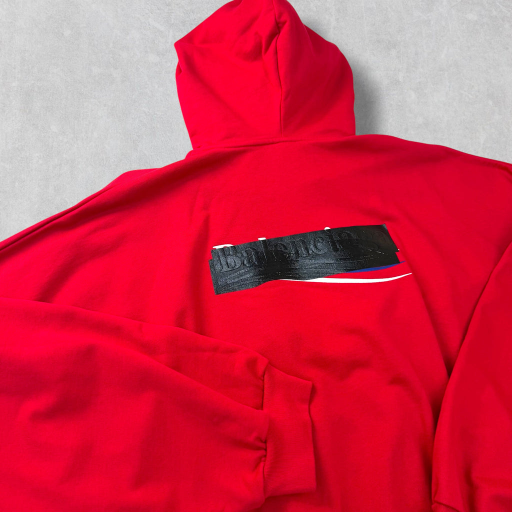 Balenciaga Gaffer Hoodie Red 4 (XXXL)