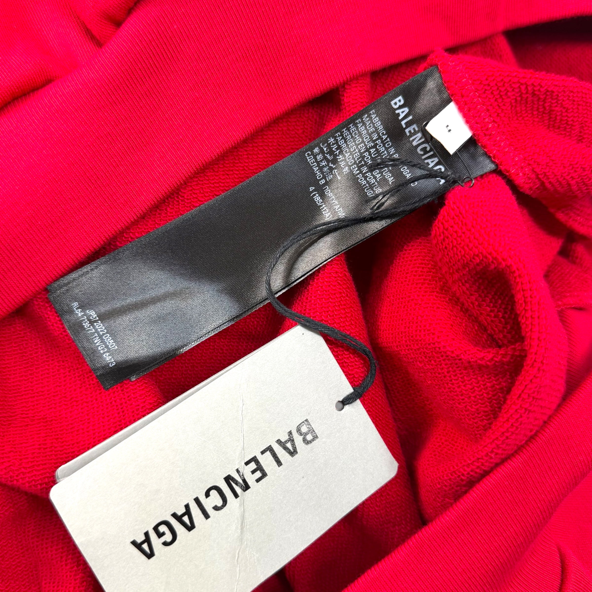 Balenciaga Gaffer Hoodie Red 4 (XXXL)