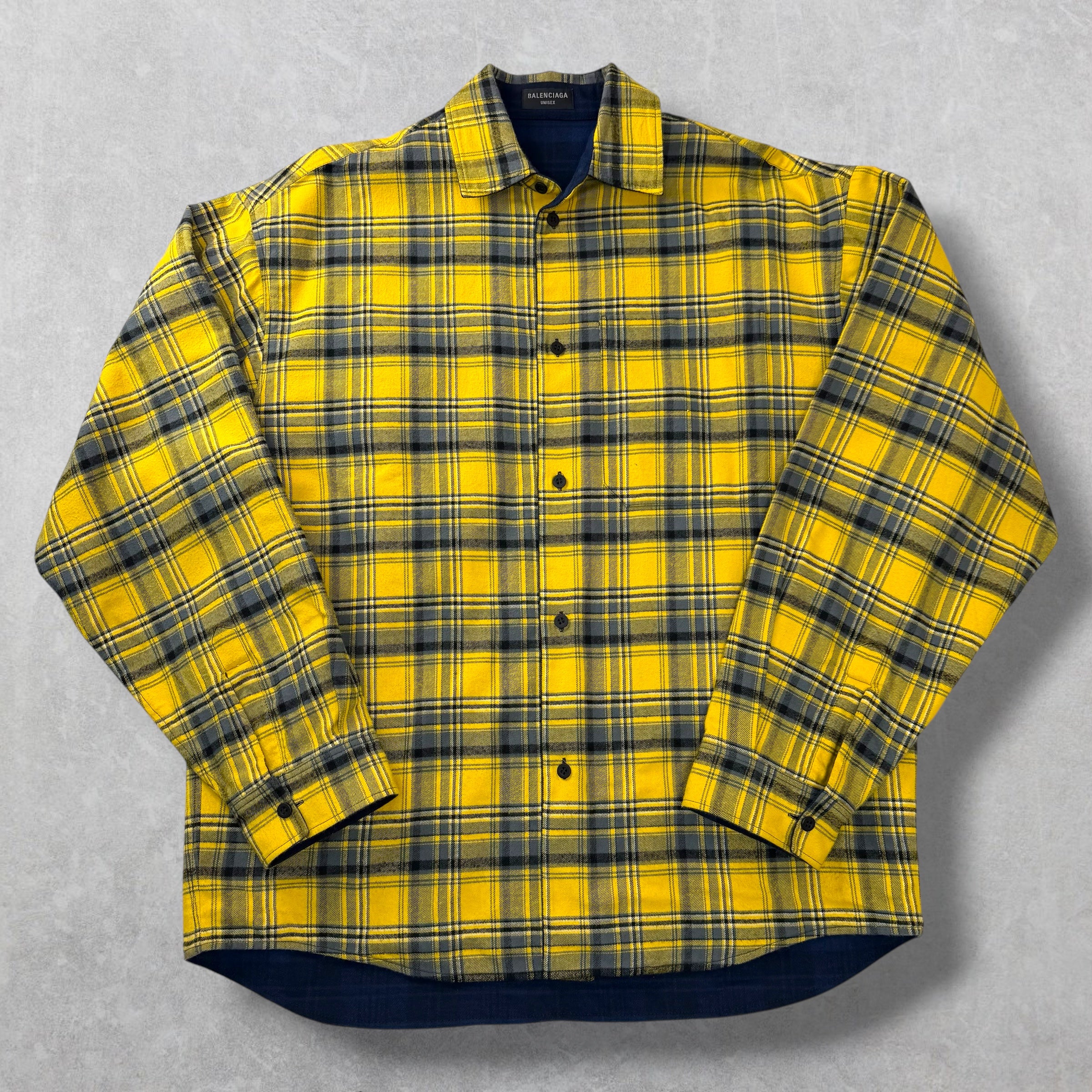 Balenciaga Reversible Checked Cotton-Flannel S (XXL)