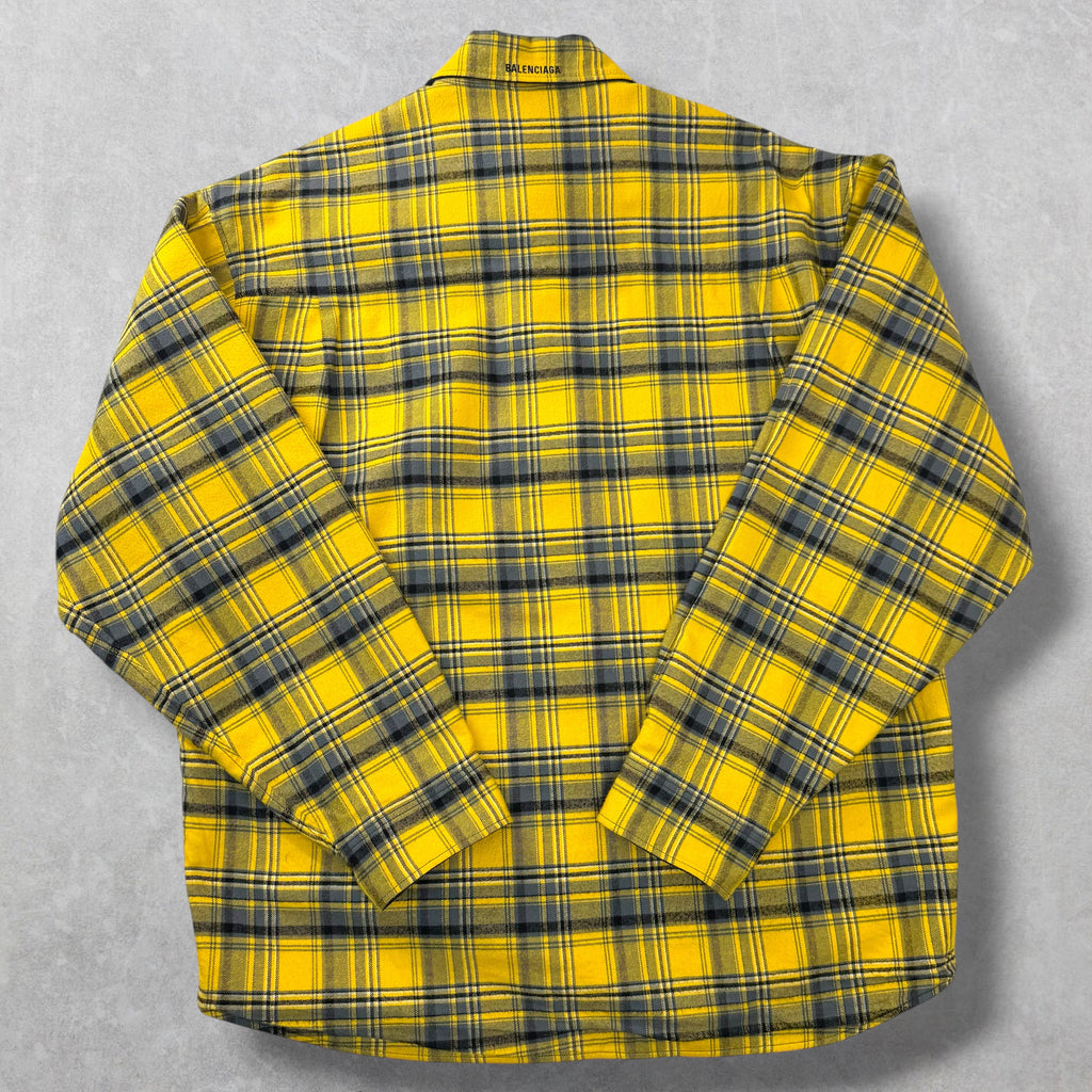 Balenciaga Reversible Checked Cotton-Flannel S (XXL)