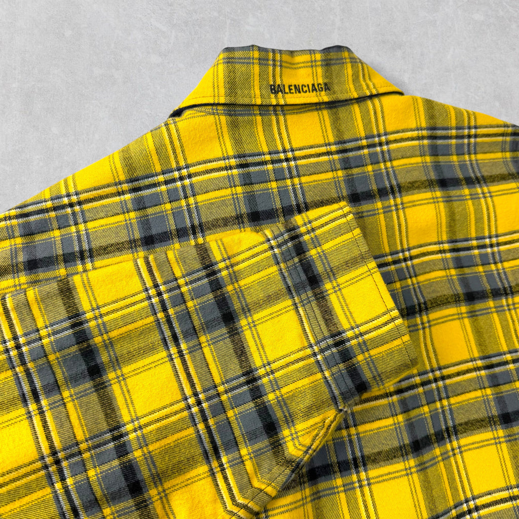 Balenciaga Reversible Checked Cotton-Flannel S (XXL)