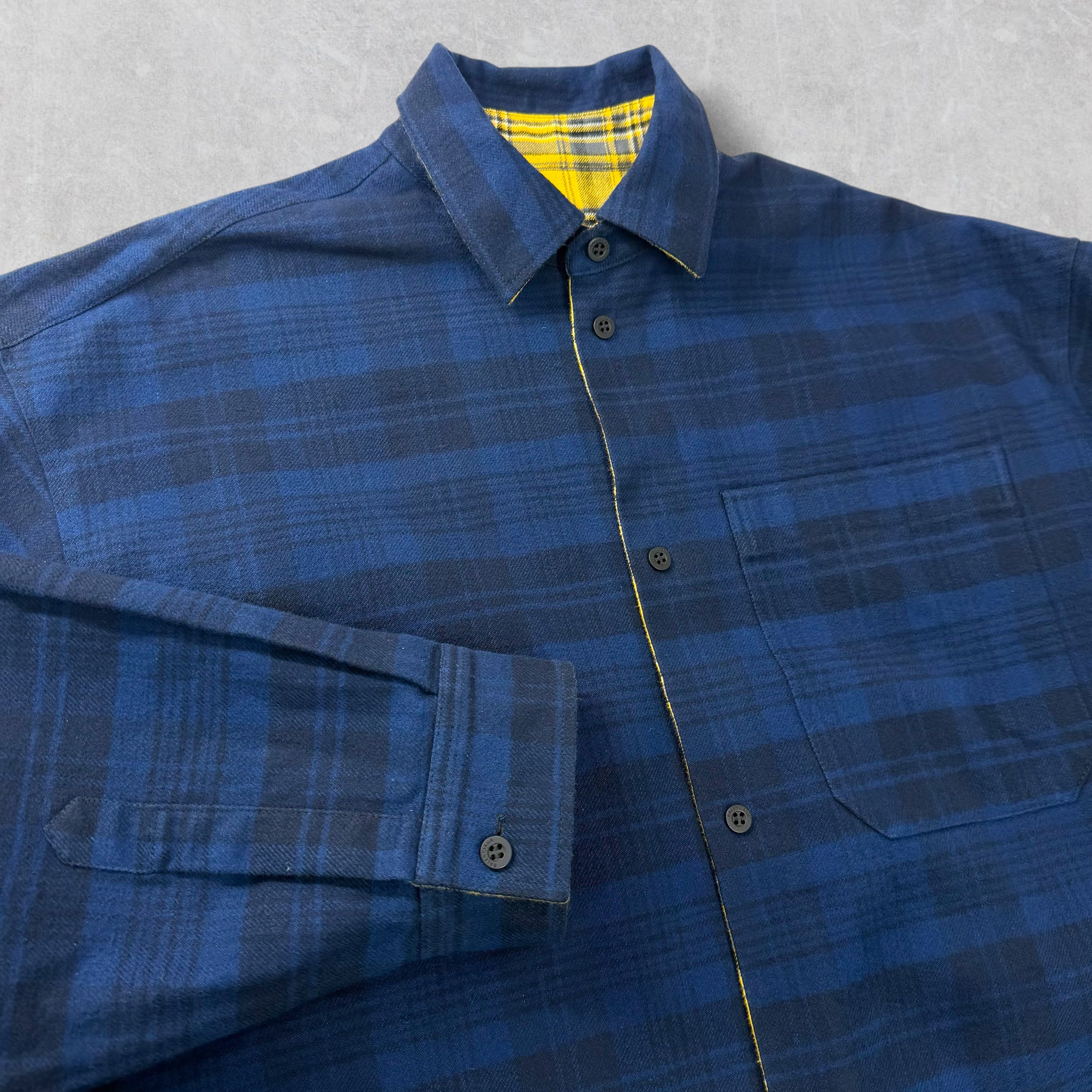 Balenciaga Reversible Checked Cotton-Flannel S (XXL)