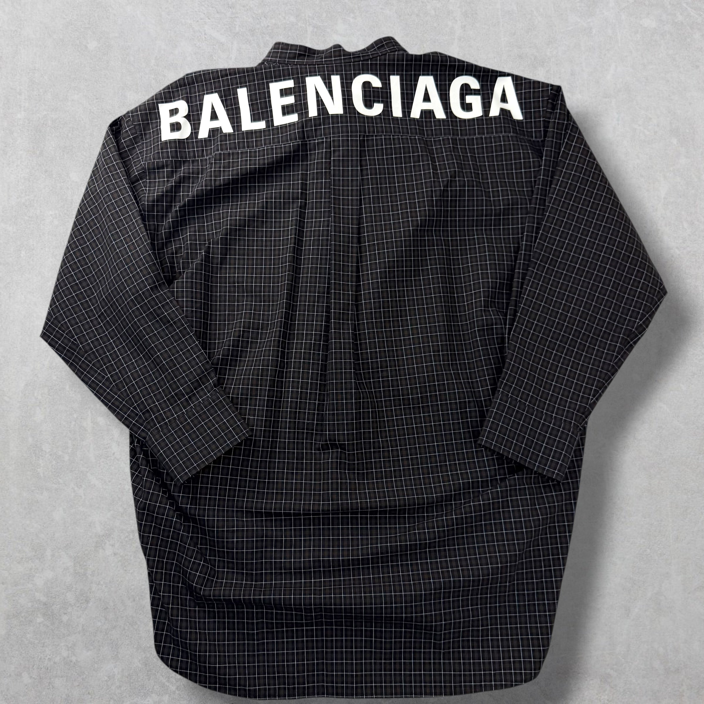 Balenciaga Swing Checkerboard Shirt 36 (S)
