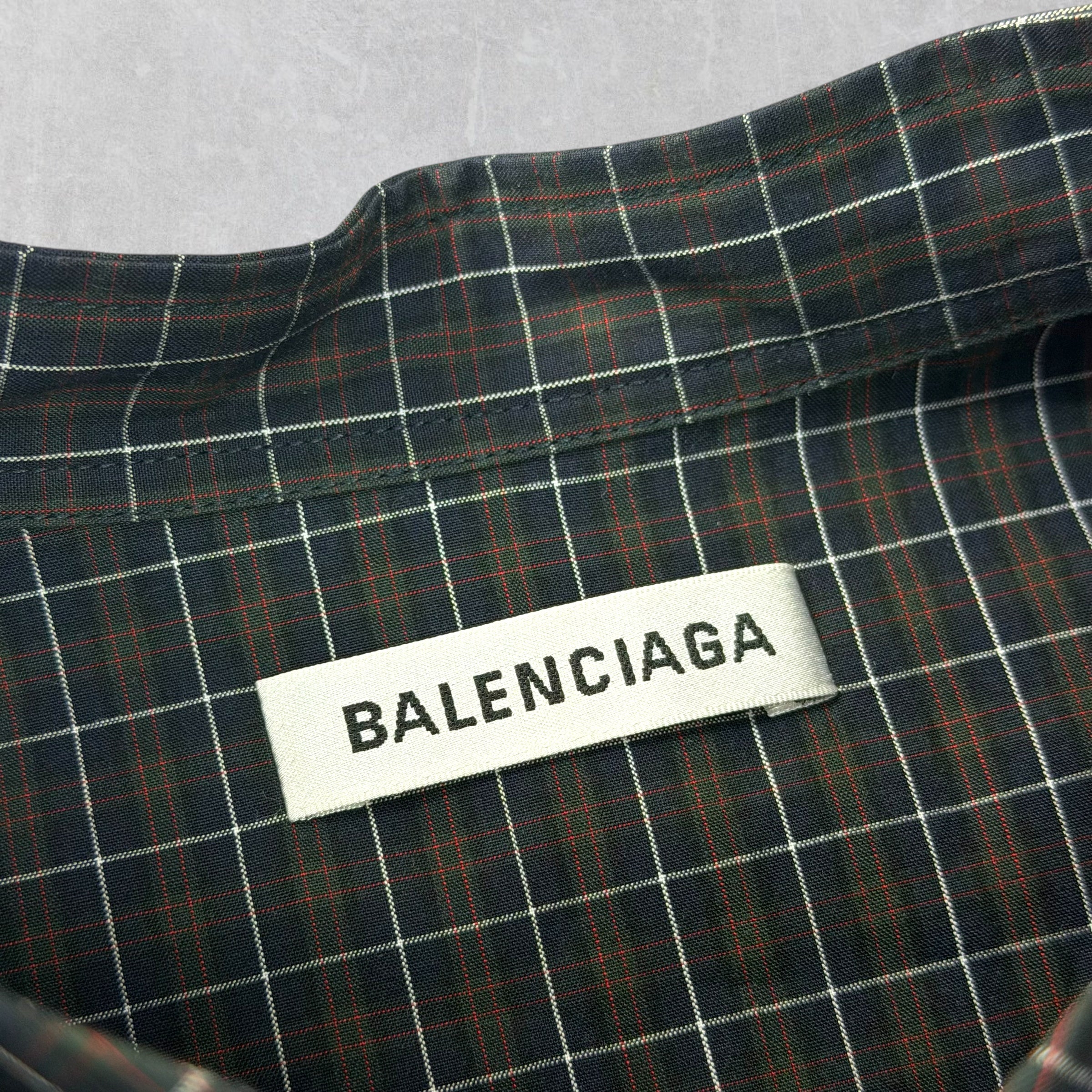 Balenciaga Swing Checkerboard Shirt 36 (S)