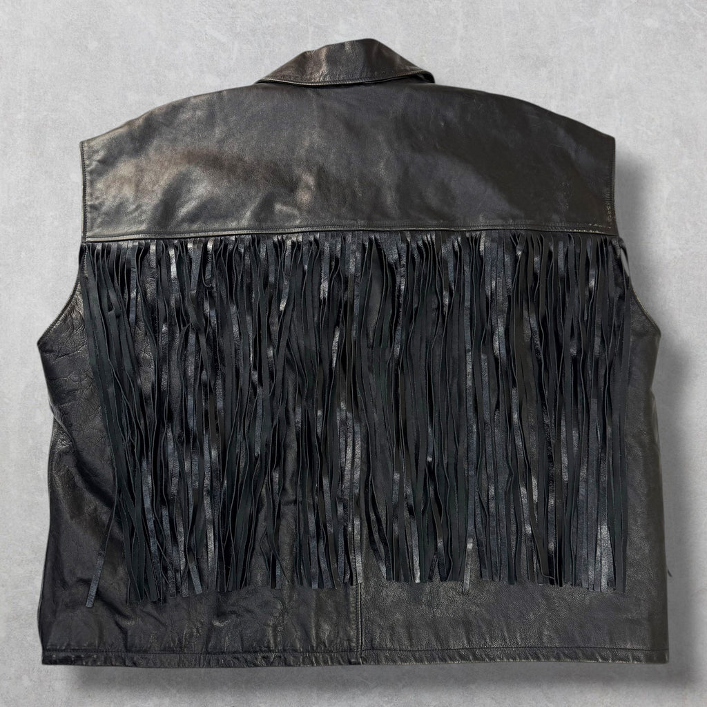 Balenciaga Fringe Taxi Leather Vest 44 (XXXL)