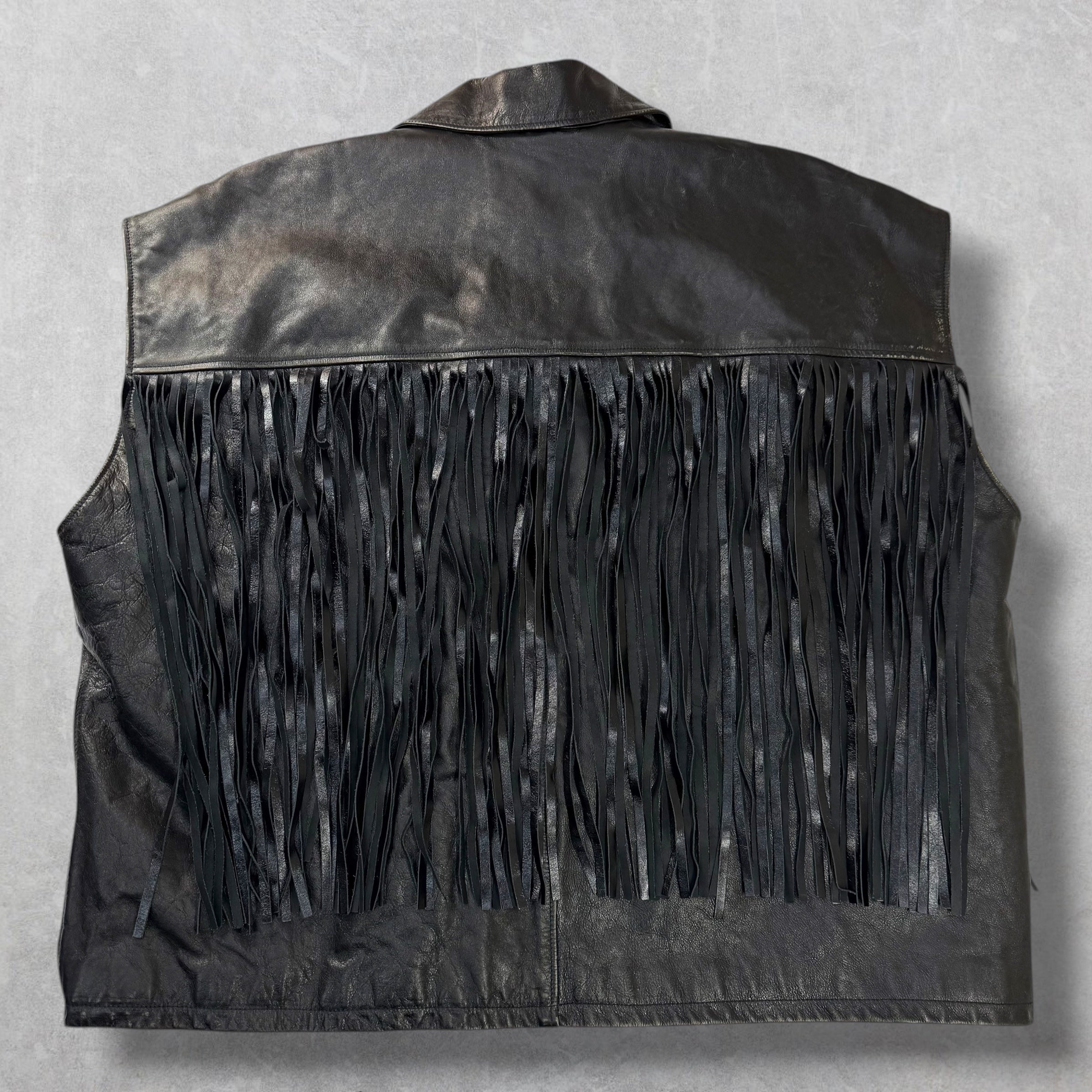 Balenciaga Fringe Taxi Leather Vest 44 (XXXL)