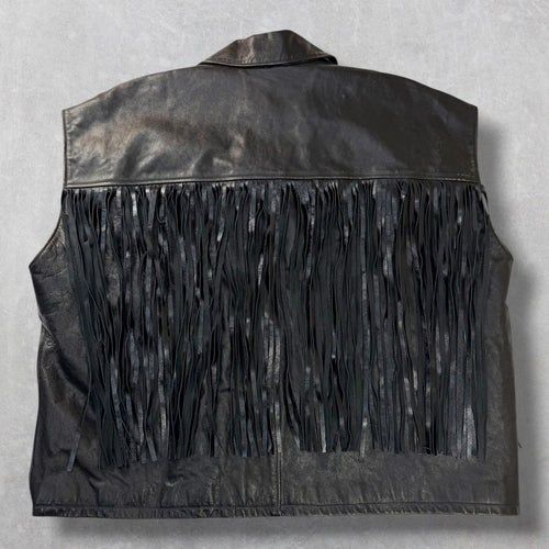 Balenciaga Fringe Taxi Leather Vest 44 (XXXL)