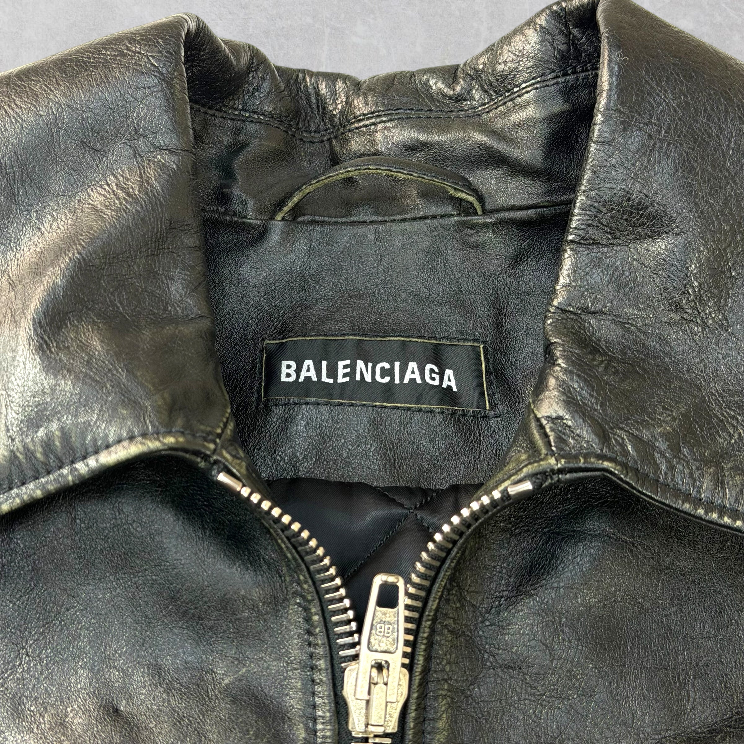 Balenciaga Fringe Taxi Leather Vest 44 (XXXL)
