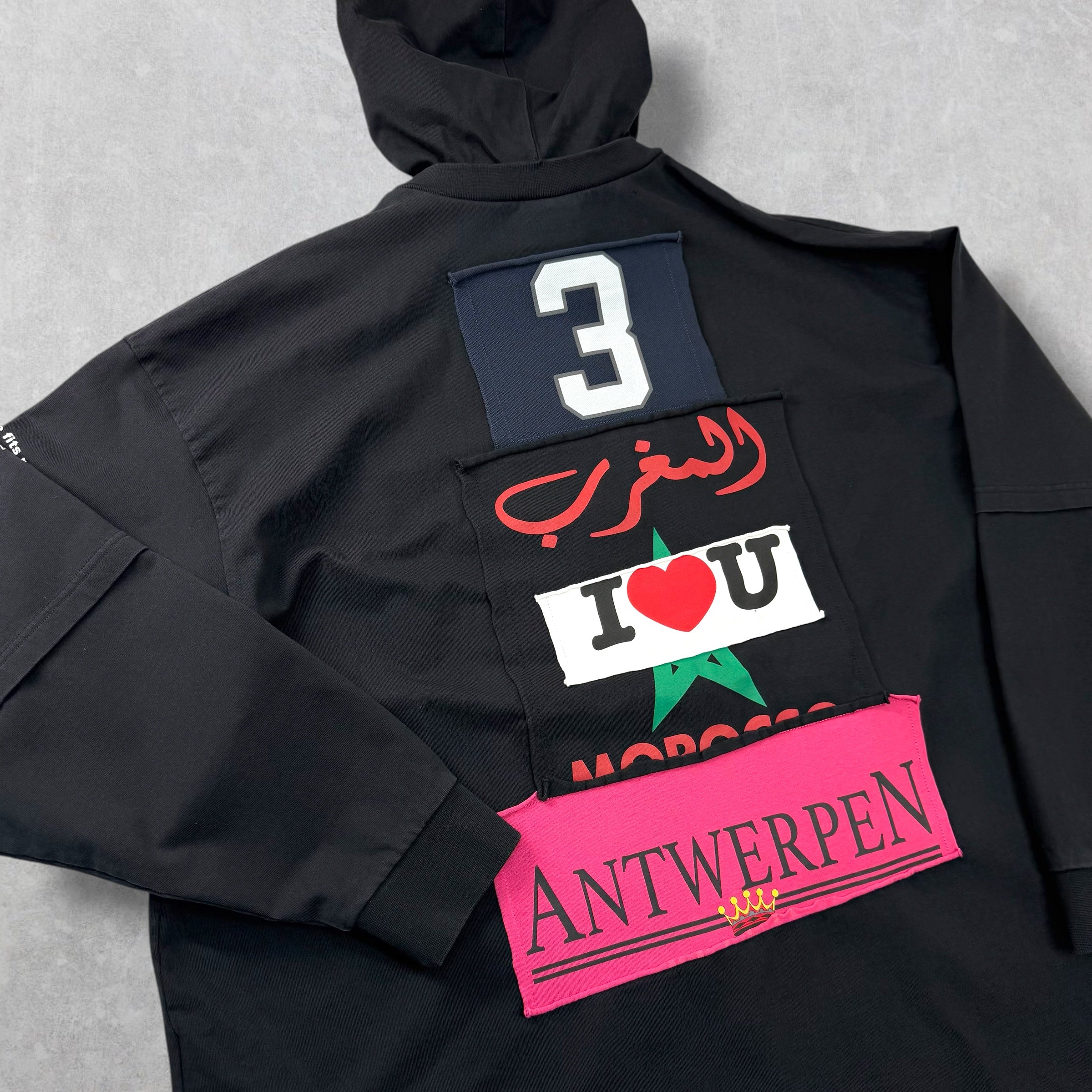 Vetements "Bulldog Spirit" Patch Hoodie L (XXL)