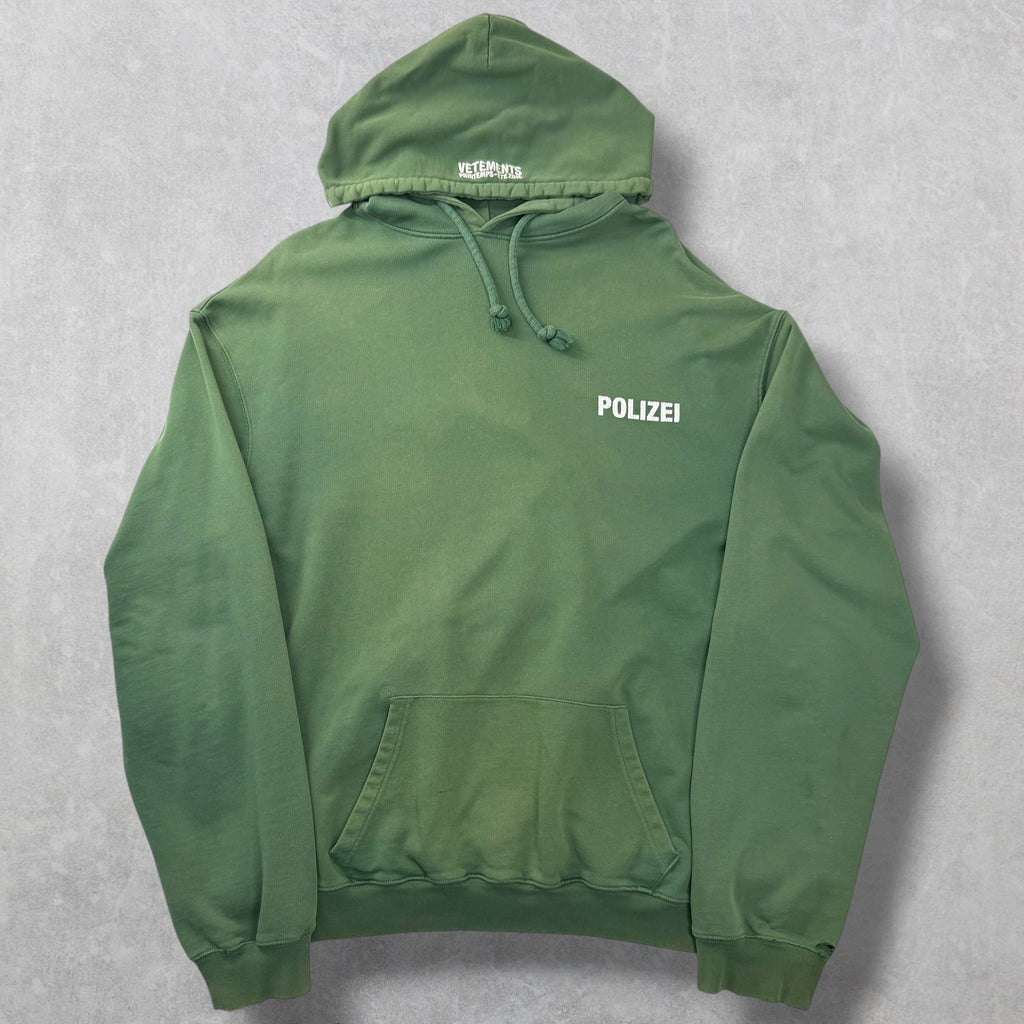 Vetements "Polizei" Oversized Hoodie L