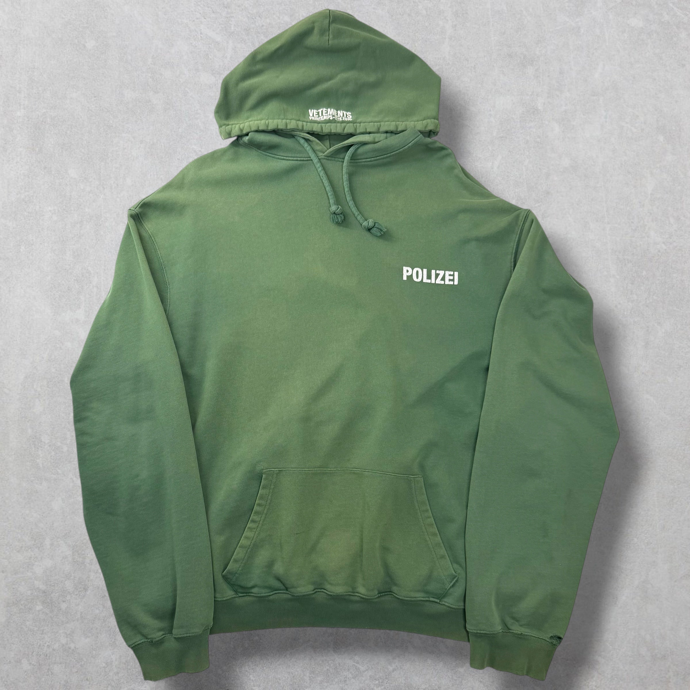 Vetements "Polizei" Oversized Hoodie L