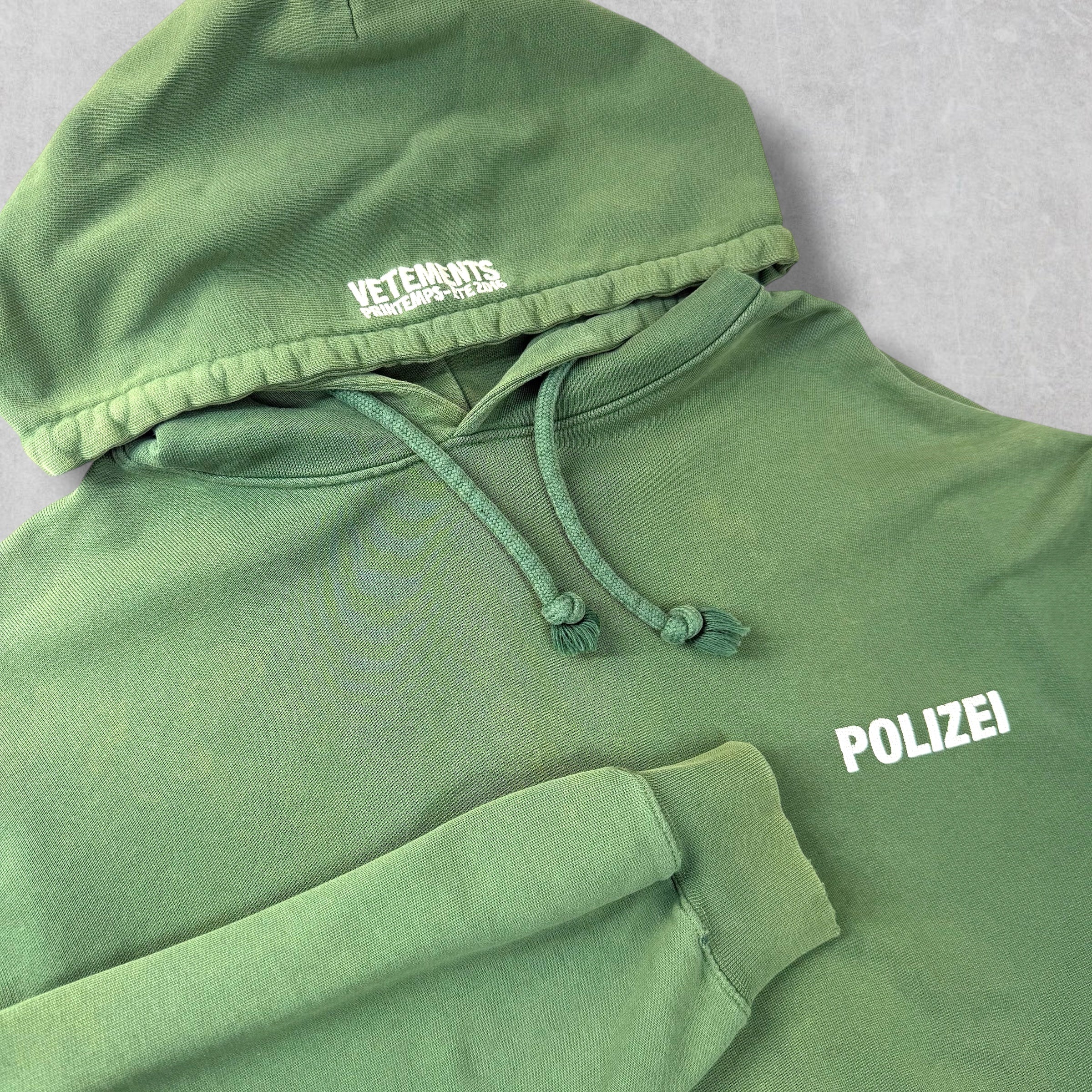 Vetements "Polizei" Oversized Hoodie L
