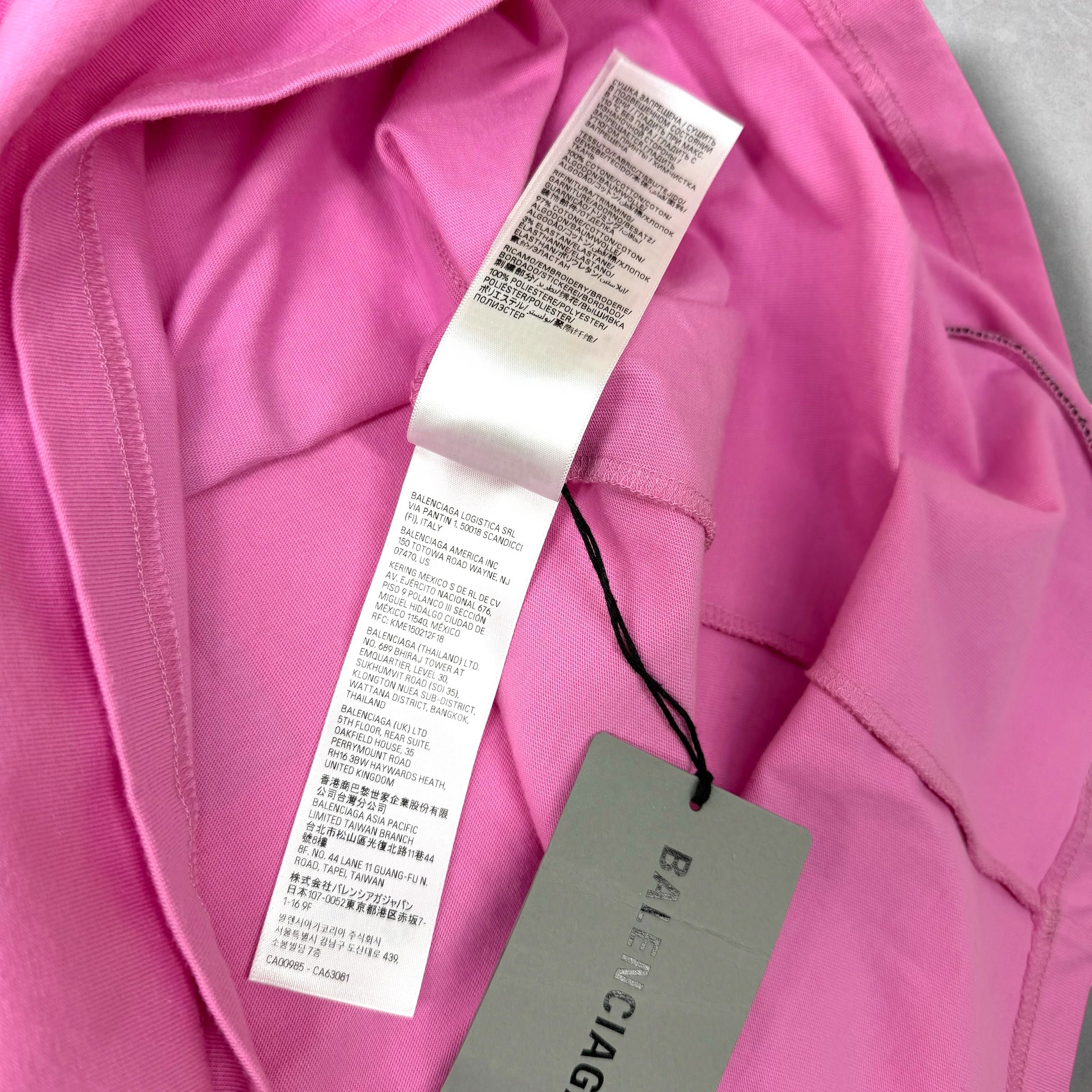 Balenciaga Paris Oversized Soccer Shirt Pink 3 (XXL)