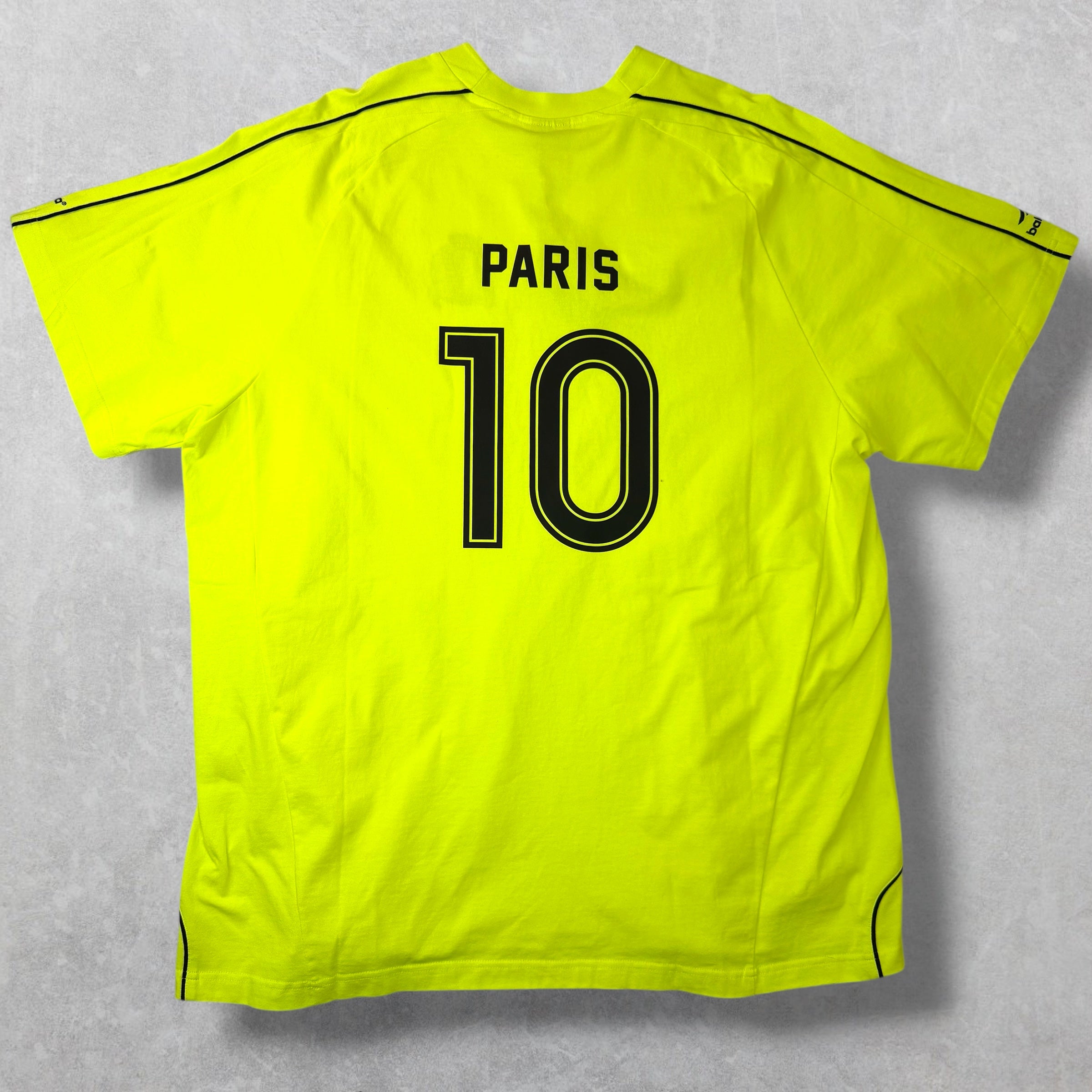 Balenciaga Paris Oversized Soccer Shirt Neon 4 (XXXL)