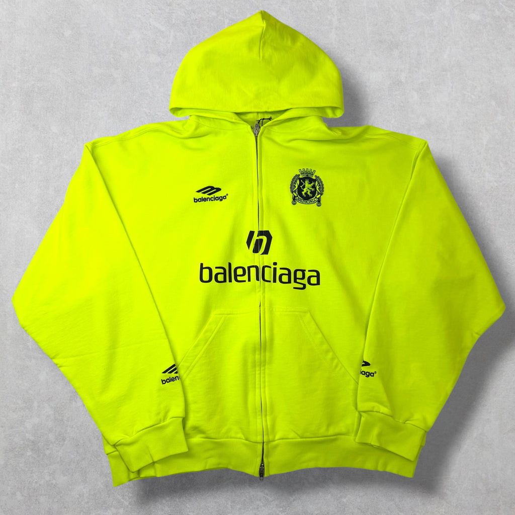 Balenciaga Paris Soccer Zip Up Neon S (L)