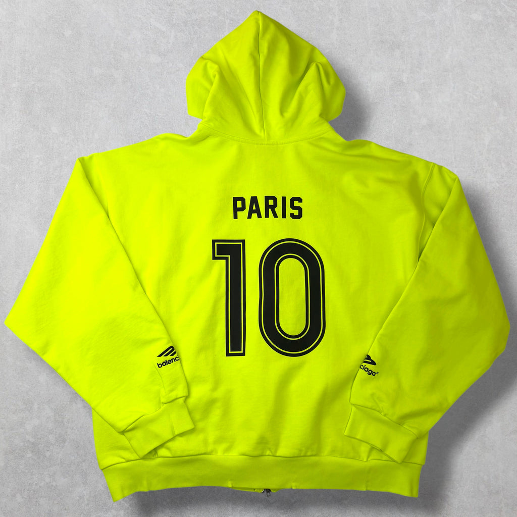 Balenciaga Paris Soccer Zip Up Neon S (L)