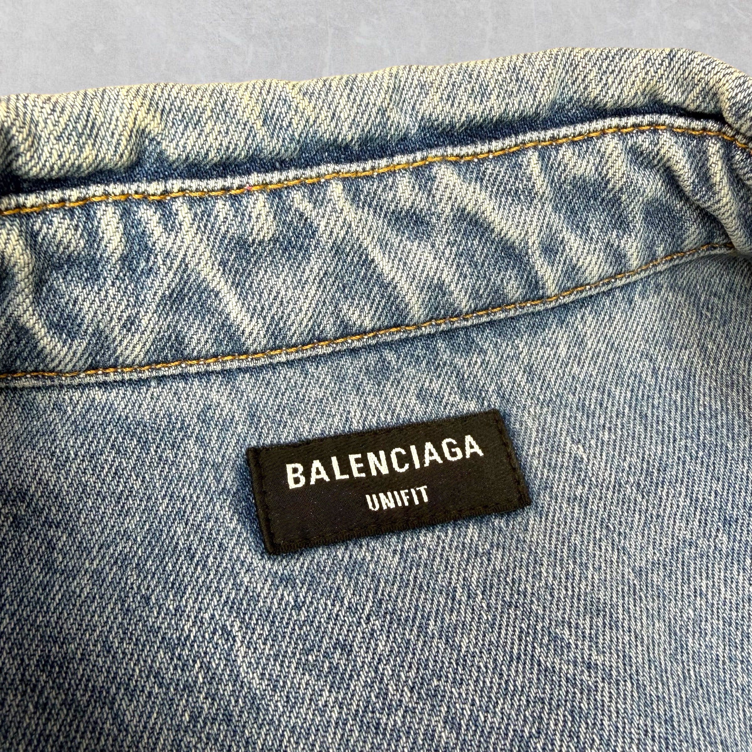 Balenciaga Oversized Denim Western Vest XS (XL)