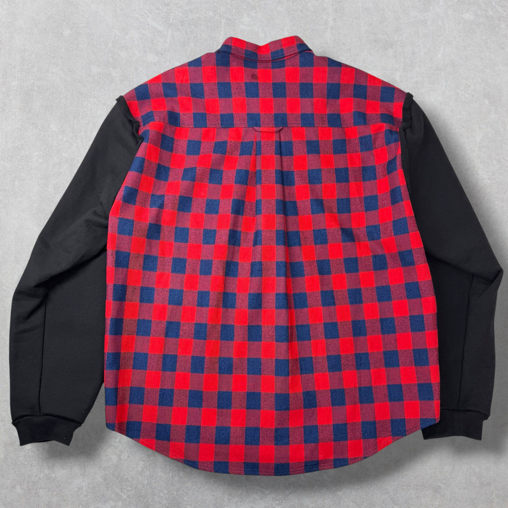 Balenciaga Layered Flannel Sweatshirt S (XL)