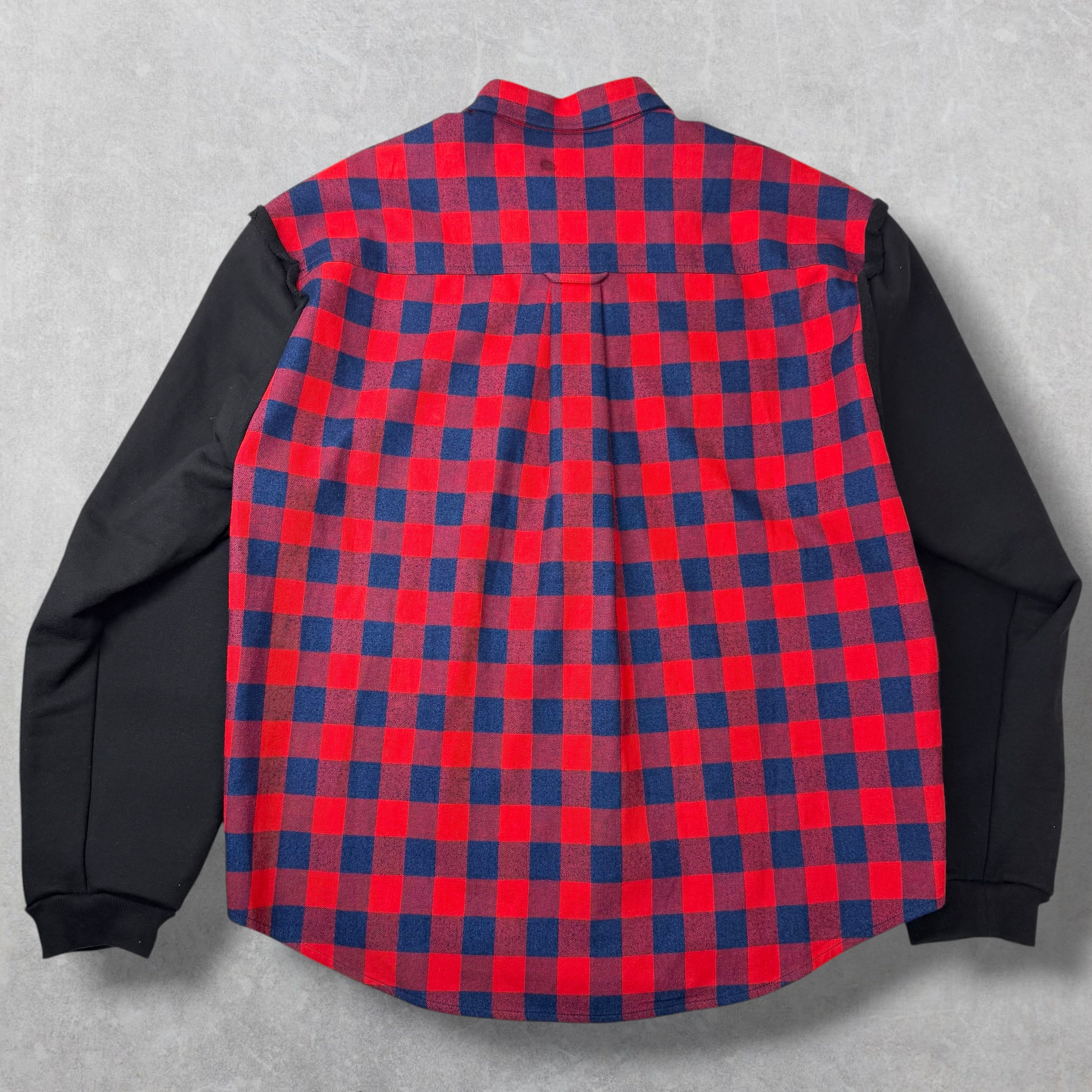 Balenciaga Layered Flannel Sweatshirt S (XL)
