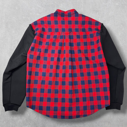 Balenciaga Layered Flannel Sweatshirt S (XL)