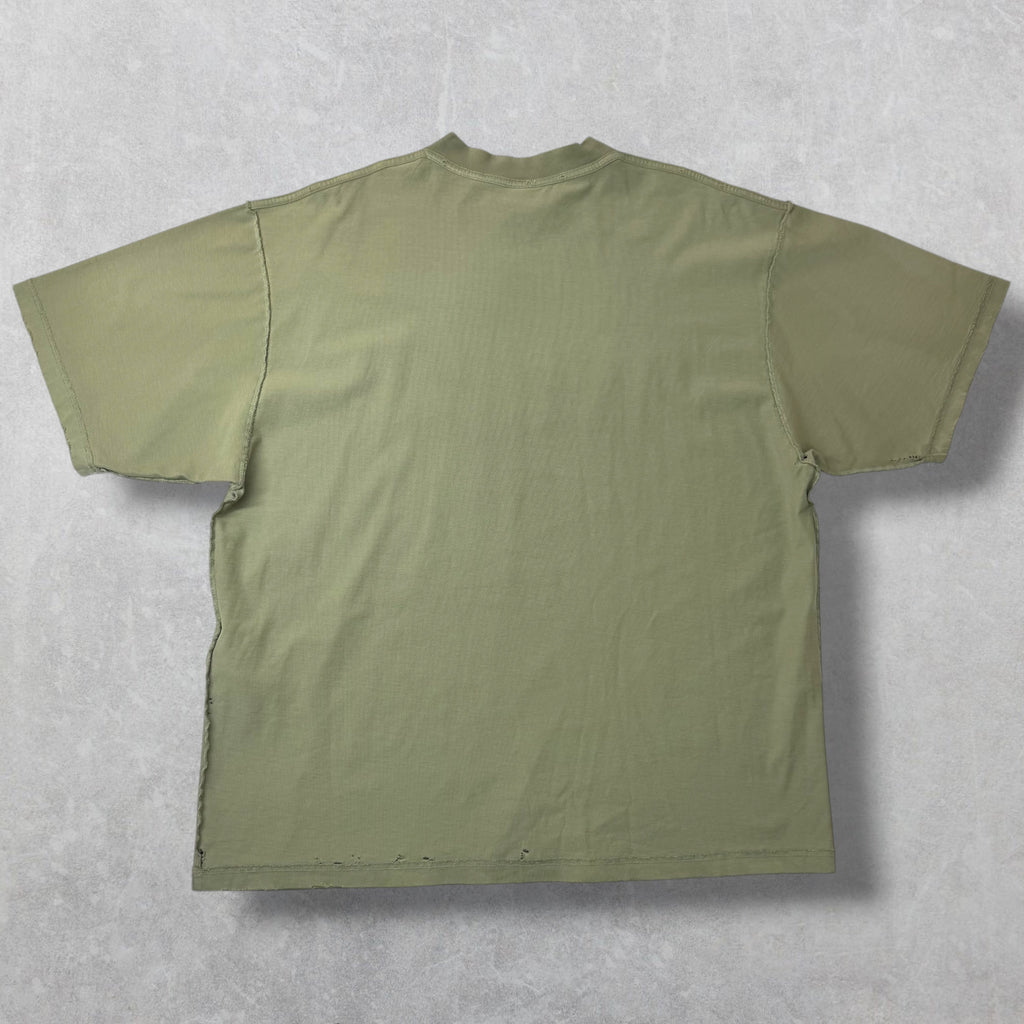 Balenciaga Inside Out Army Green Tee XL