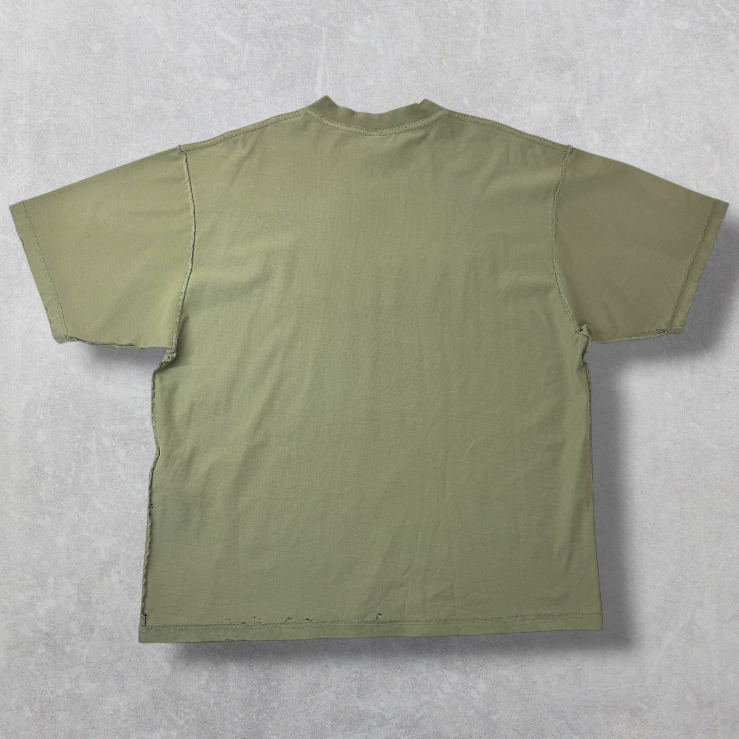 Balenciaga Inside Out Army Green Tee XL