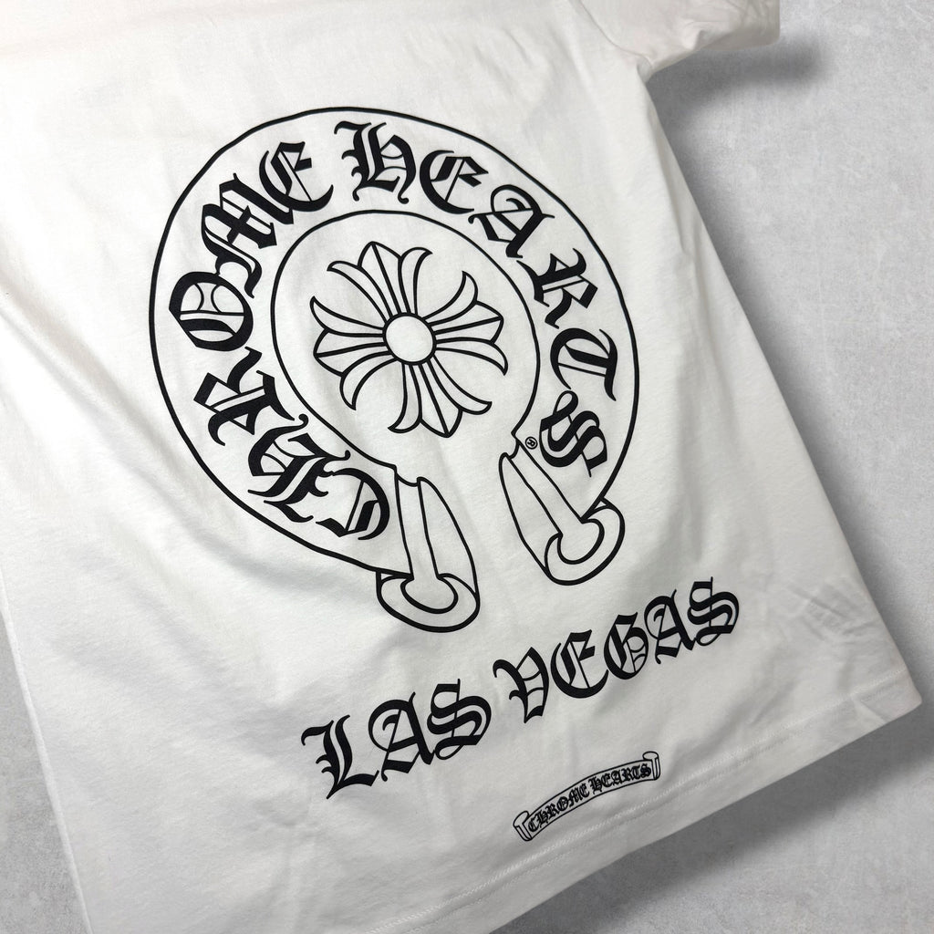 Chrome Hearts Las Vegas Horseshoe Tee White M
