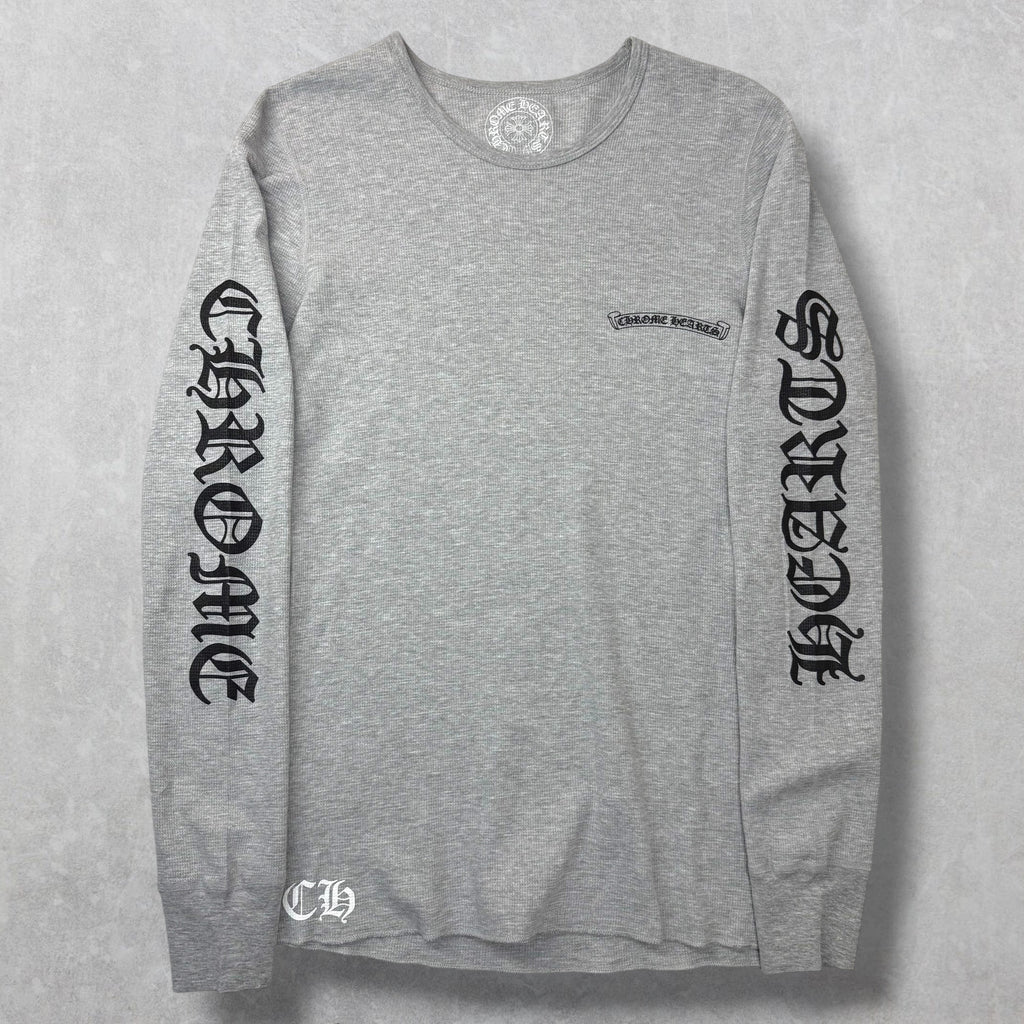 Chrome Hearts Scroll Logo Grey Thermal L/S L