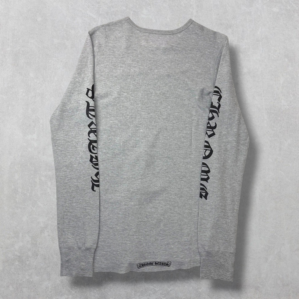 Chrome Hearts Scroll Logo Grey Thermal L/S L