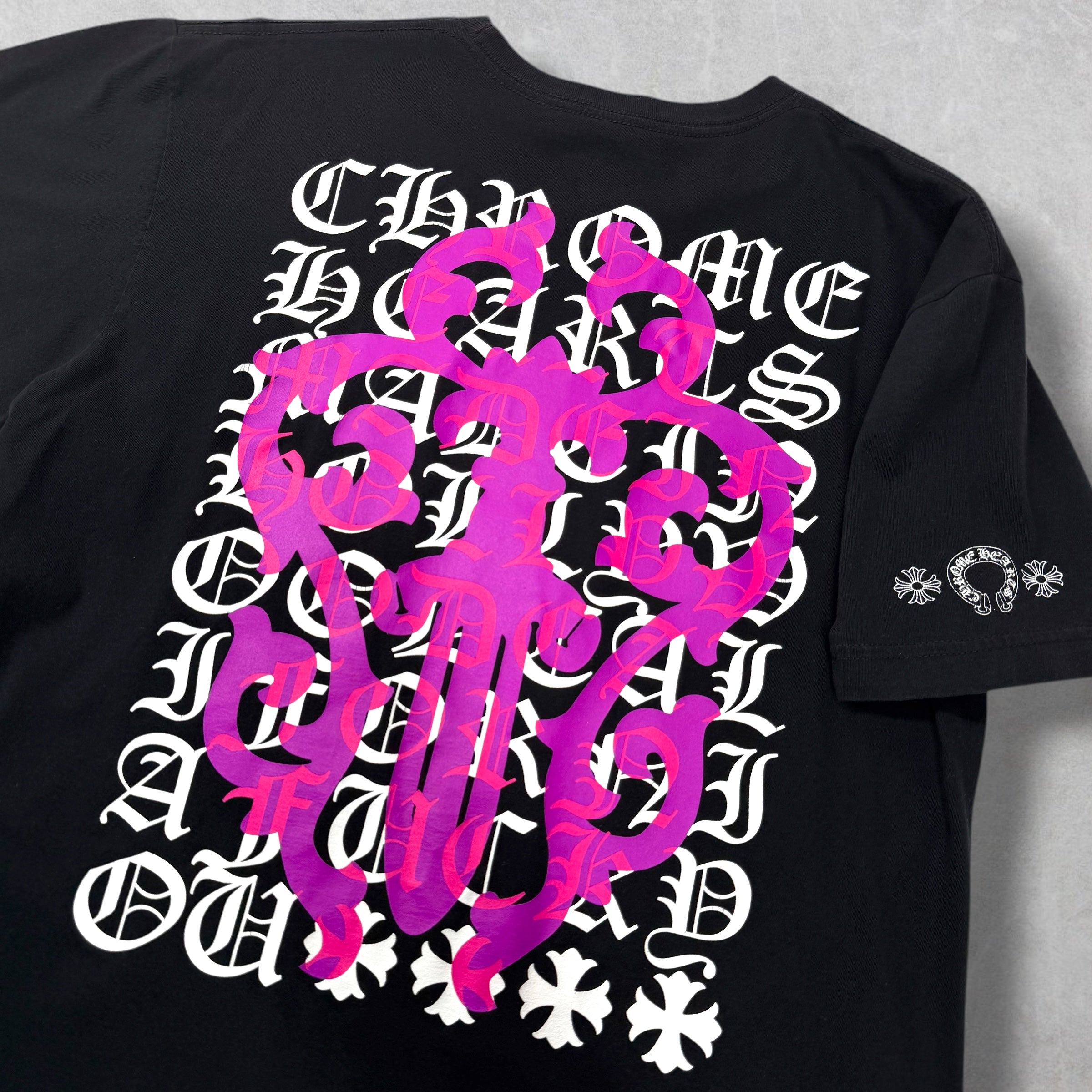 Chrome Hearts Eye Chart Purple Dagger Tee L