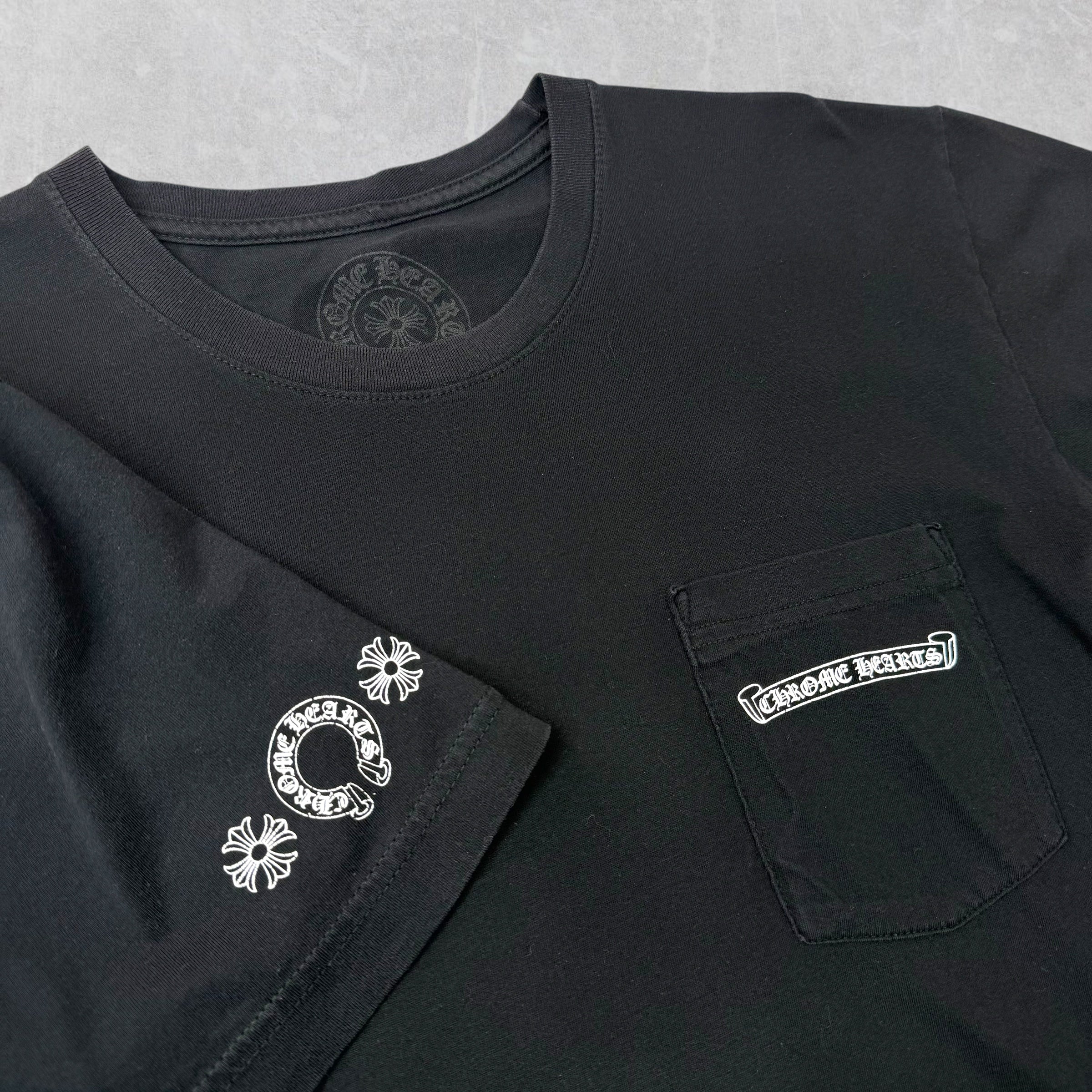 Chrome Hearts Eye Chart Purple Dagger Tee L