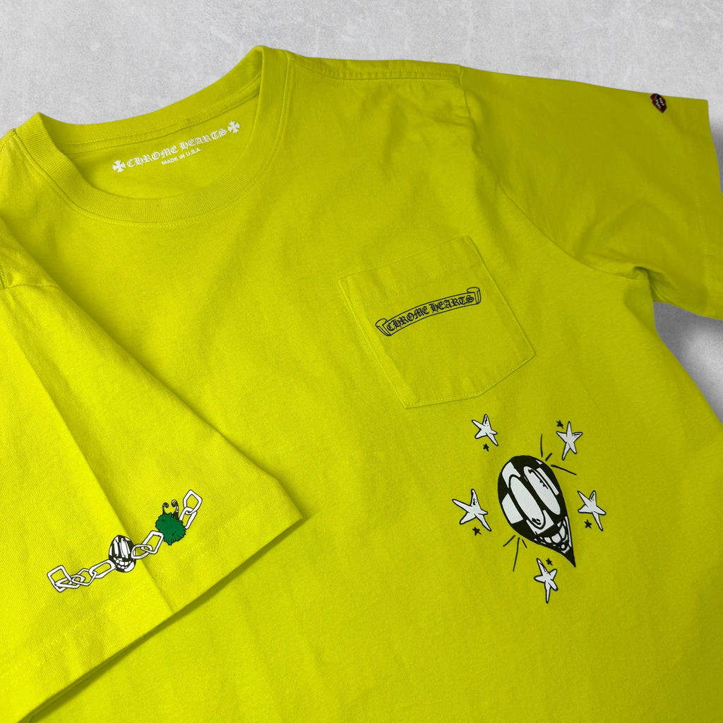 Chrome Hearts Matty Boy "Link" Tee Neon XL
