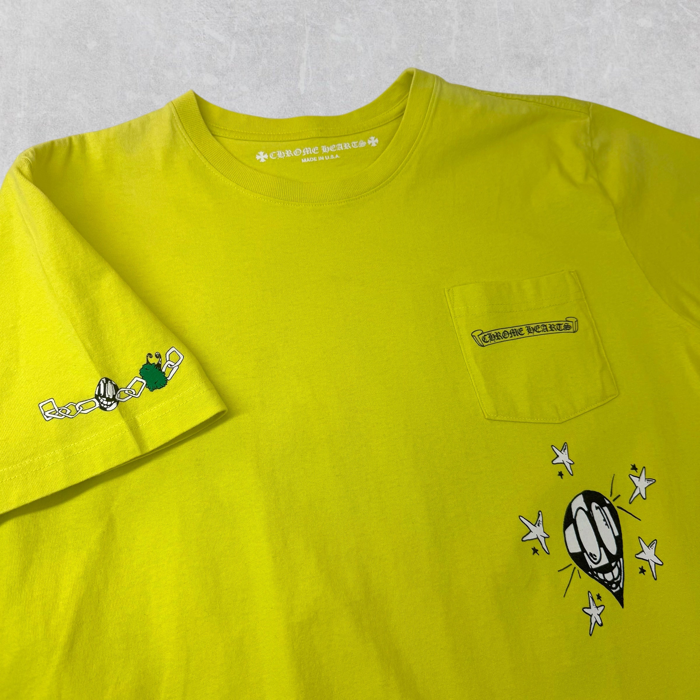 Chrome Hearts Matty Boy "Link" Tee Neon XL