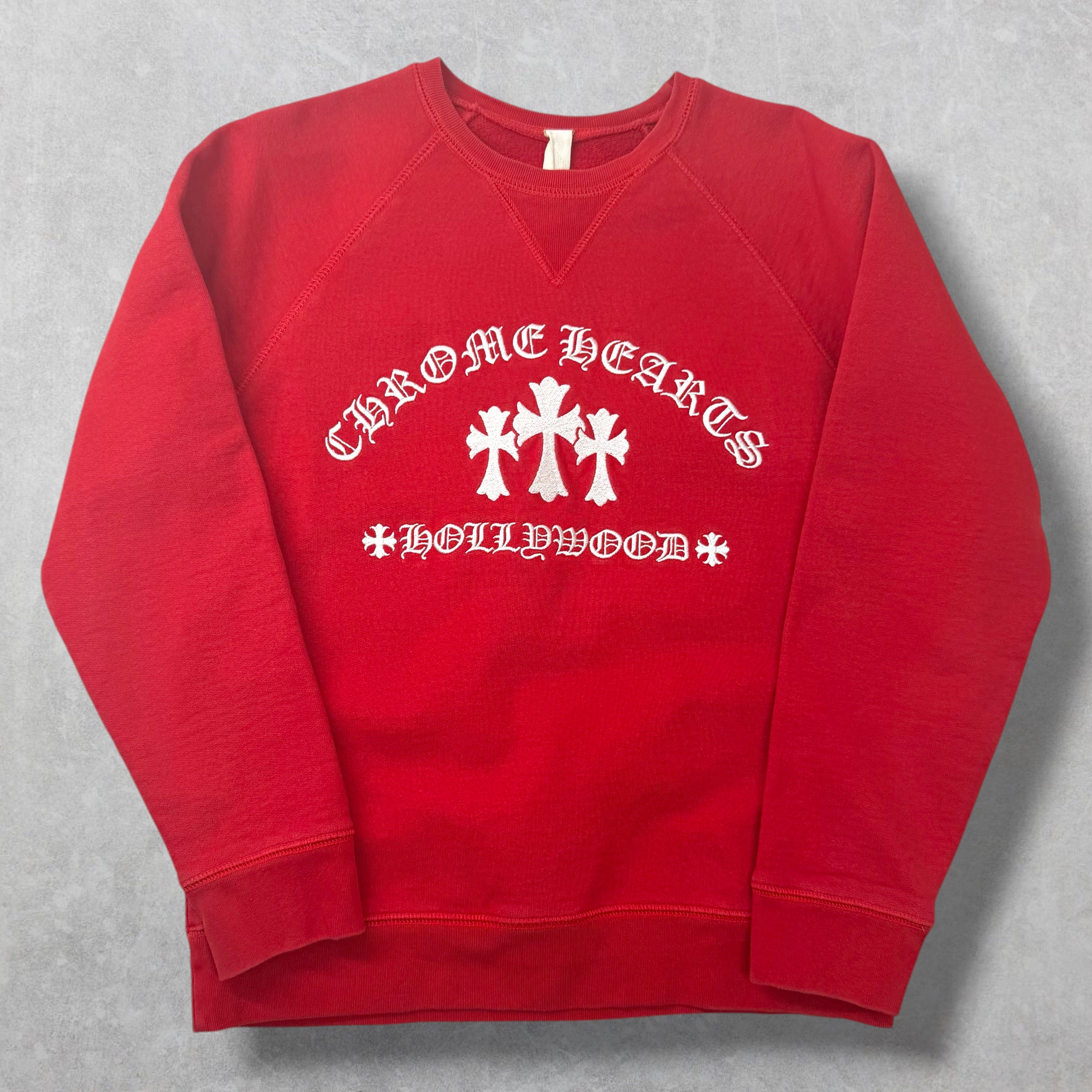 Chrome Hearts King Taco Triple Cross Red Crewneck M