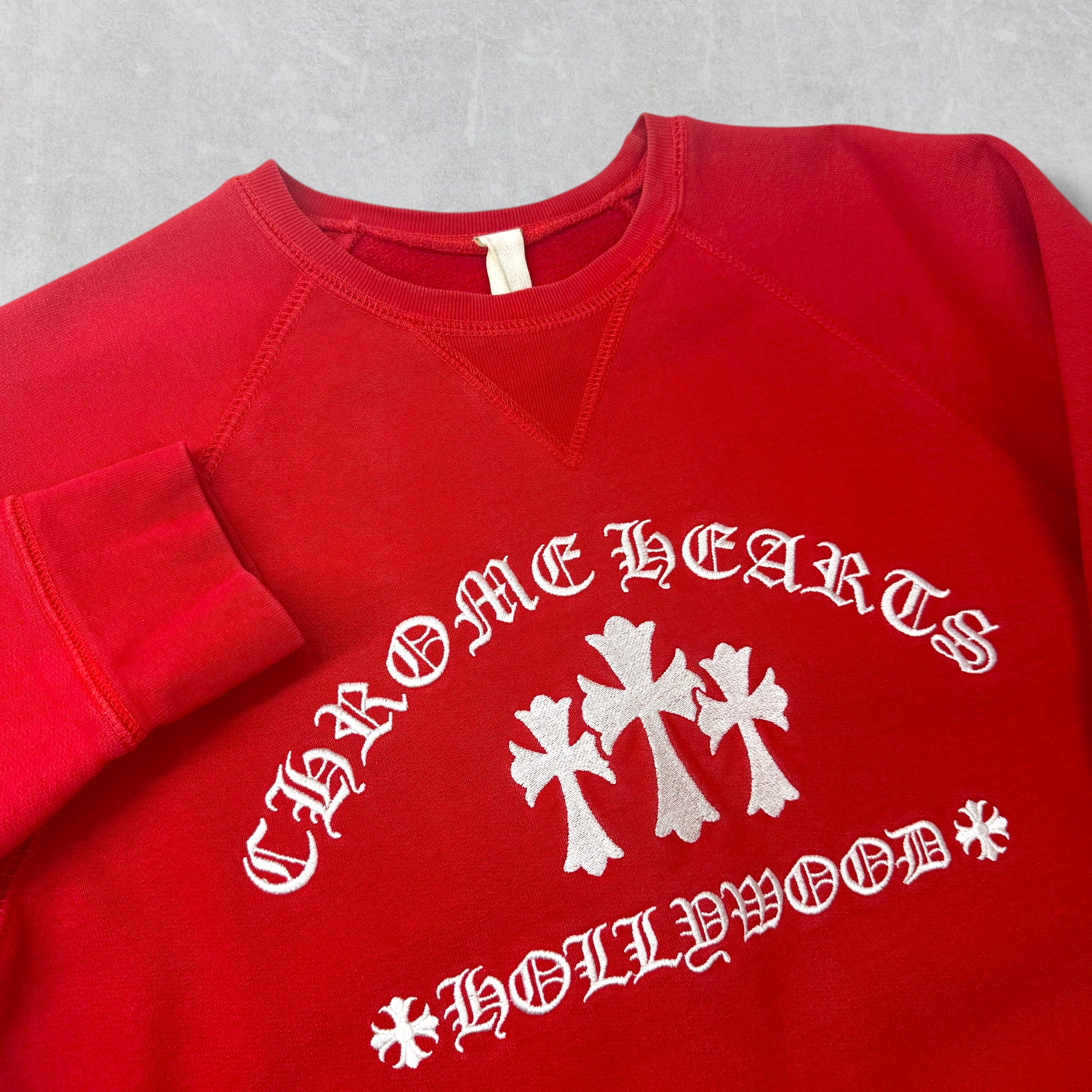 Chrome Hearts King Taco Triple Cross Red Crewneck M
