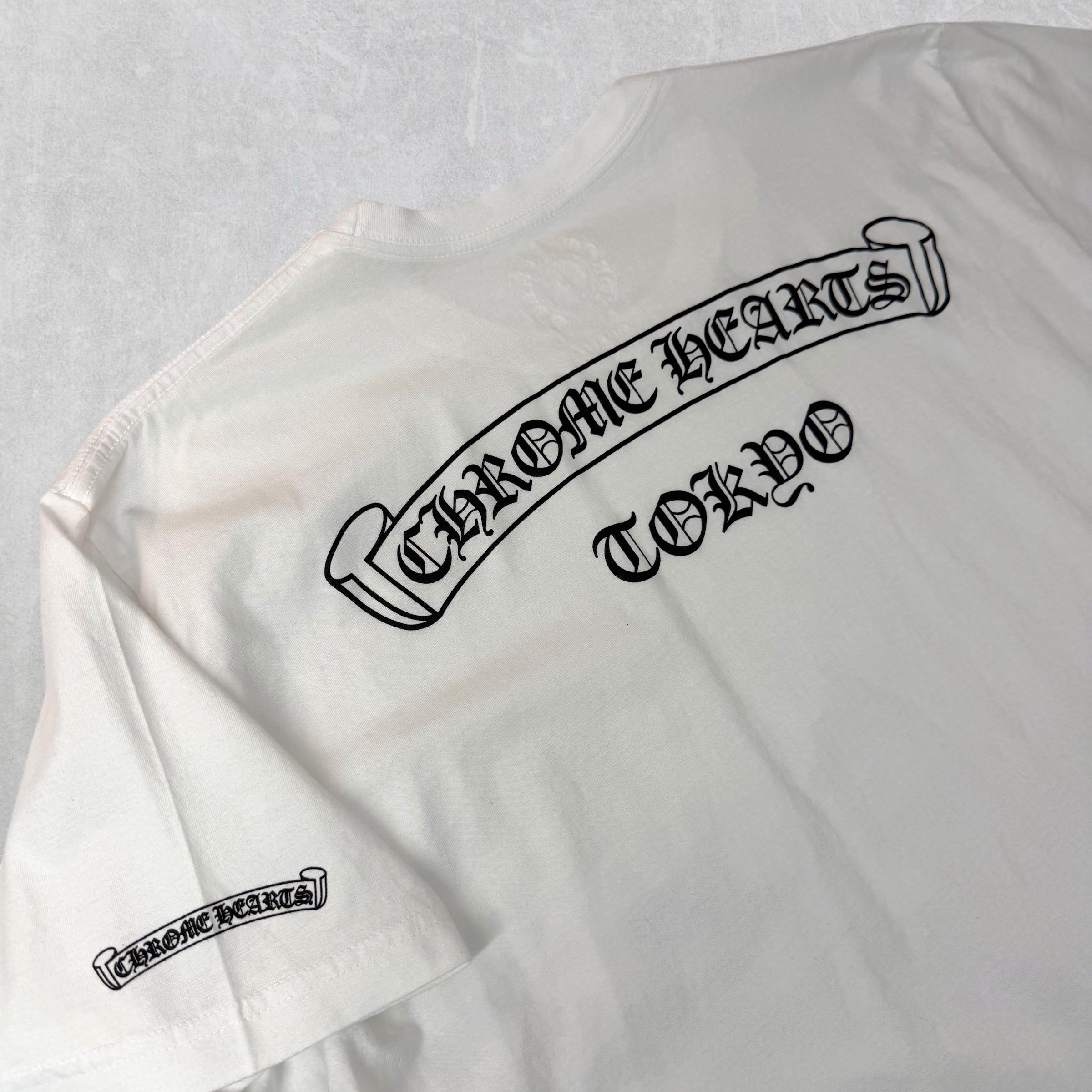 Chrome Hearts Tokyo Scroll Logo Tee White XXL