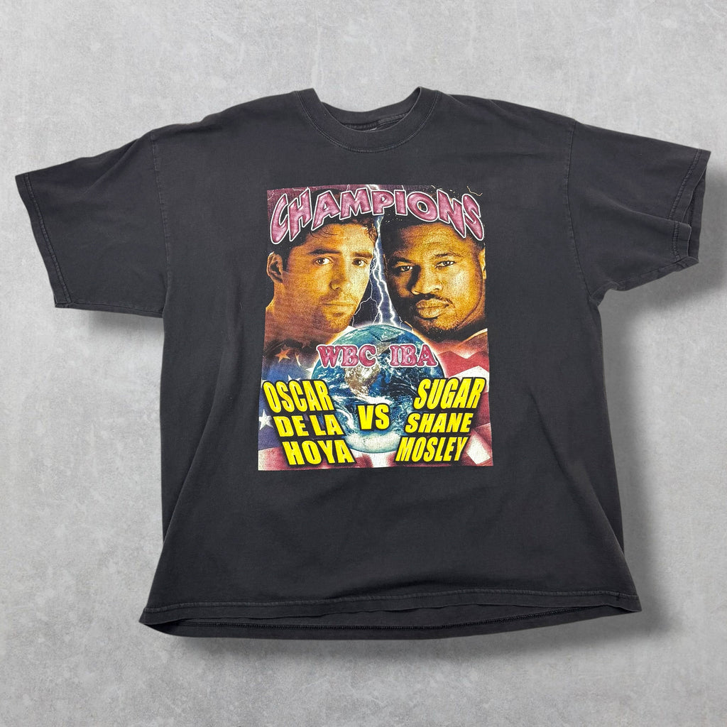 Vintage Oscar De La Hoya vs Mosley Rap Tee XL