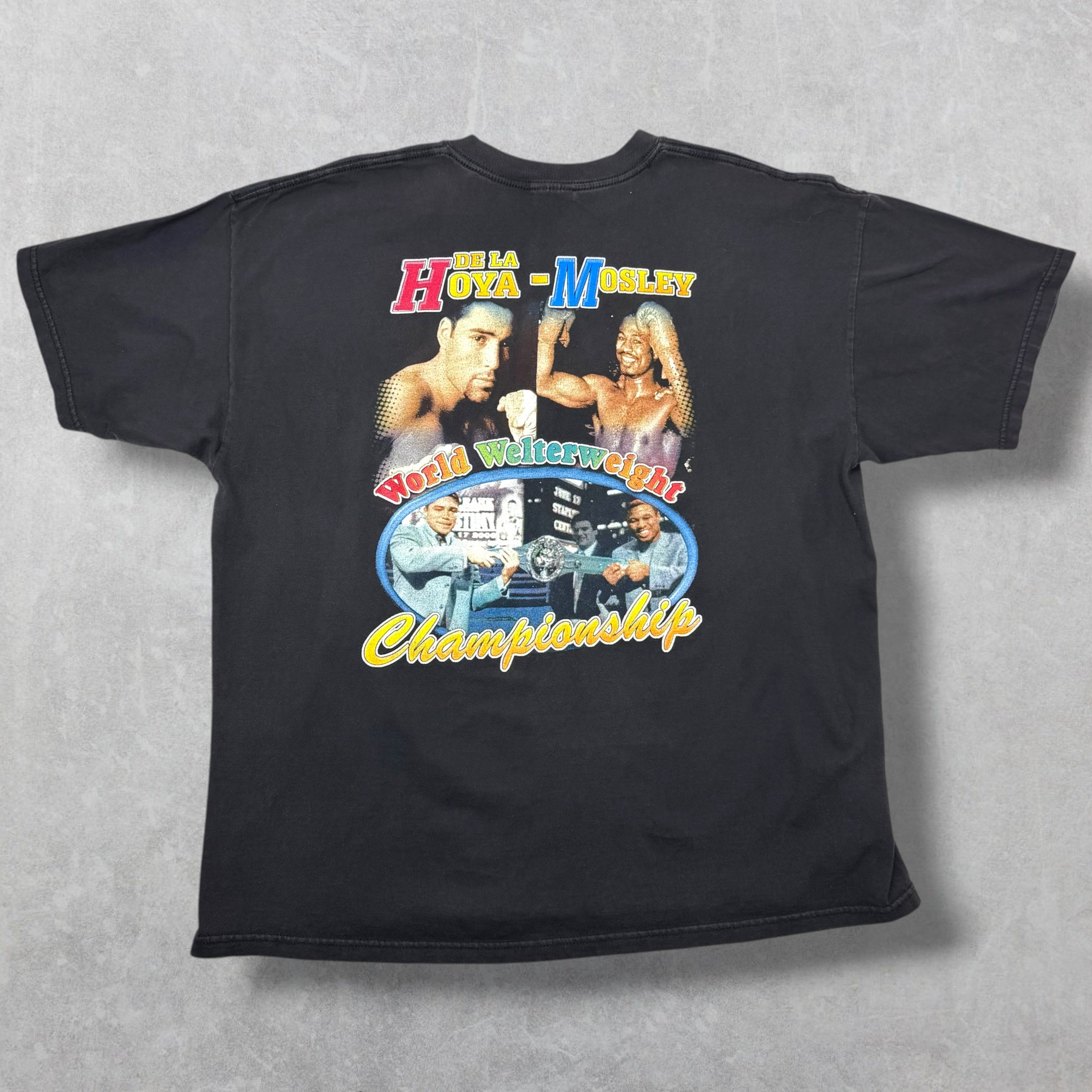 Vintage Oscar De La Hoya vs Mosley Rap Tee XL