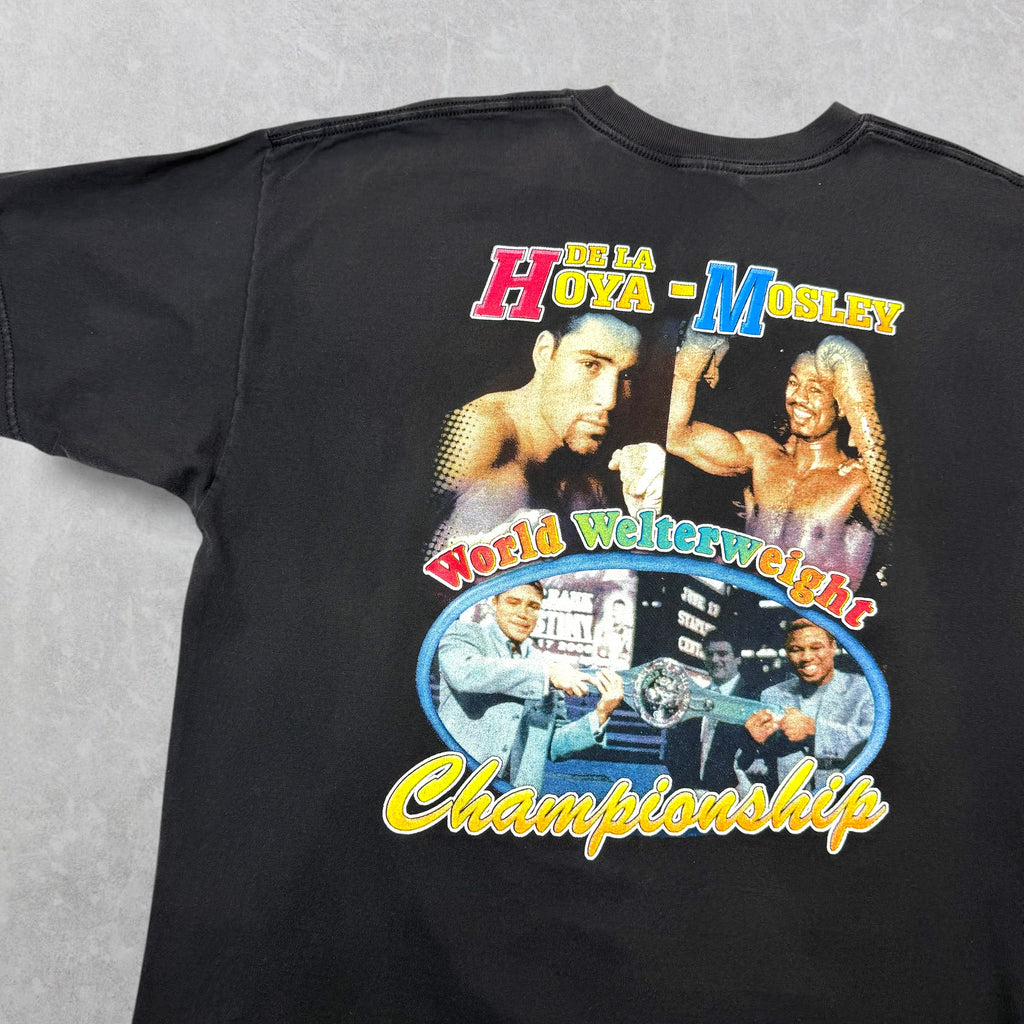 Vintage Oscar De La Hoya vs Mosley Rap Tee XL