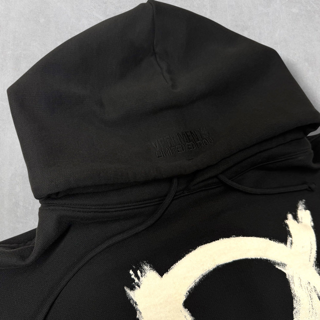 Vetements Double Anarchy Hoodie Black XS (XL)
