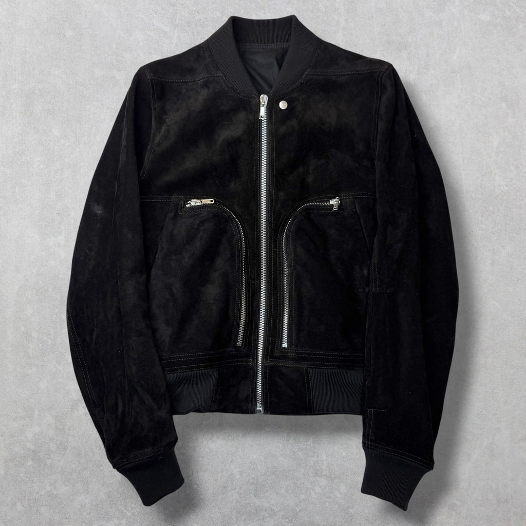Rick Owens Concordians Bauhaus Suede Flight Jacket 38 (S)