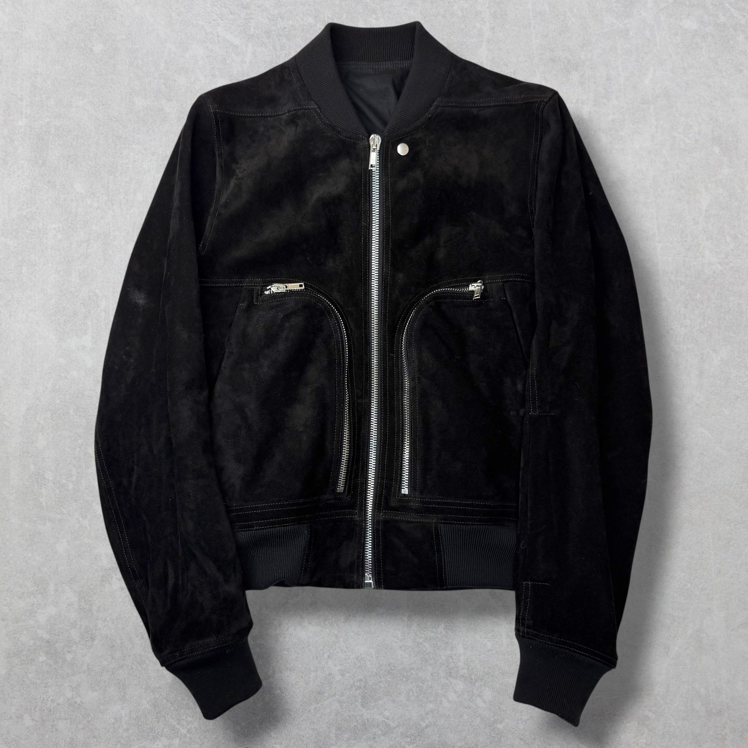 Rick Owens Concordians Bauhaus Suede Flight Jacket 38 (S)