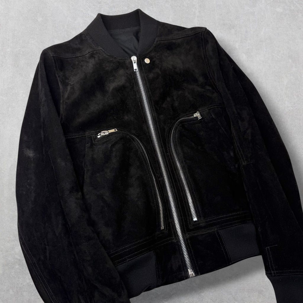 Rick Owens Concordians Bauhaus Suede Flight Jacket 38 (S)