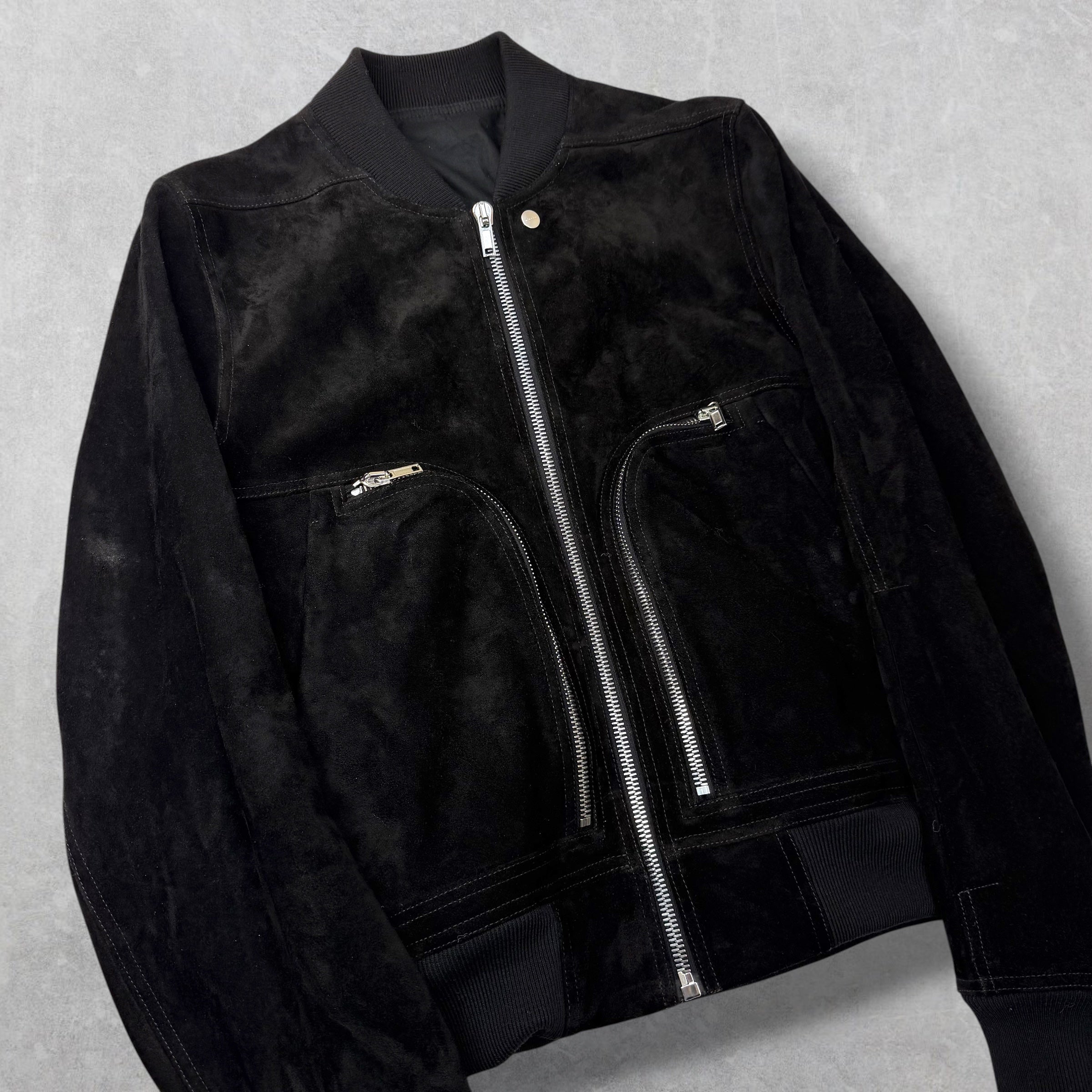 Rick Owens Concordians Bauhaus Suede Flight Jacket 38 (S)