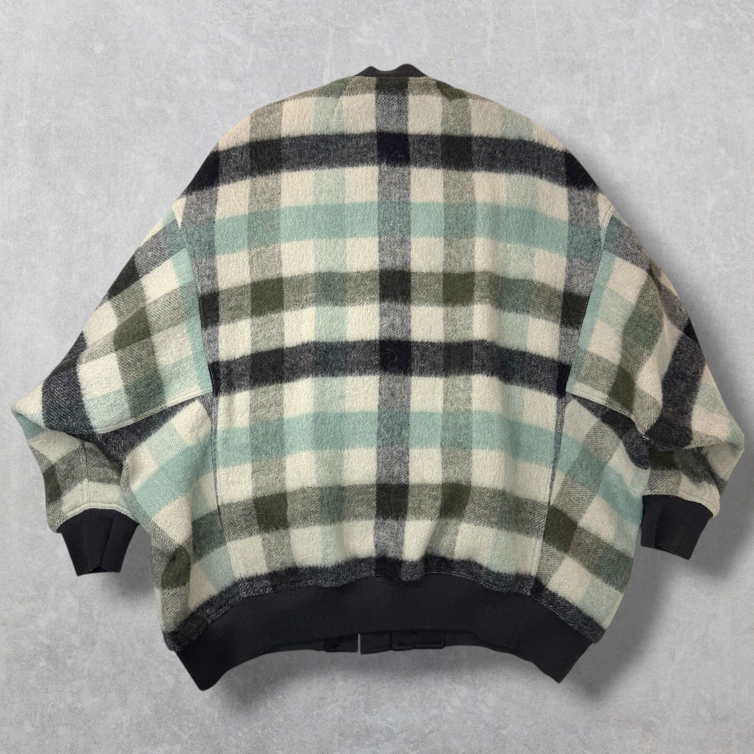 Rick Owens Jumbo Peter Flight Pearl Plaid Jacket 44 (XL)