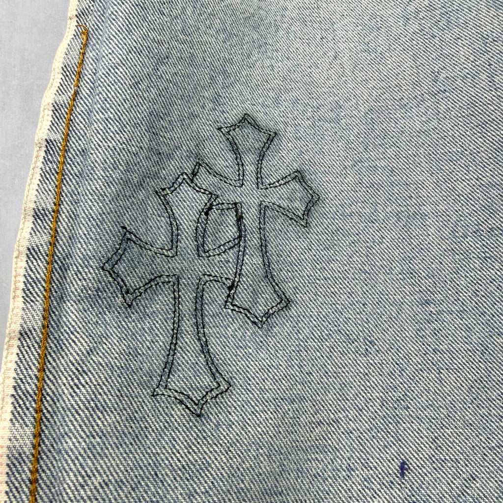 Chrome Hearts Cross Patch Levi's Light Wash Jeans 27