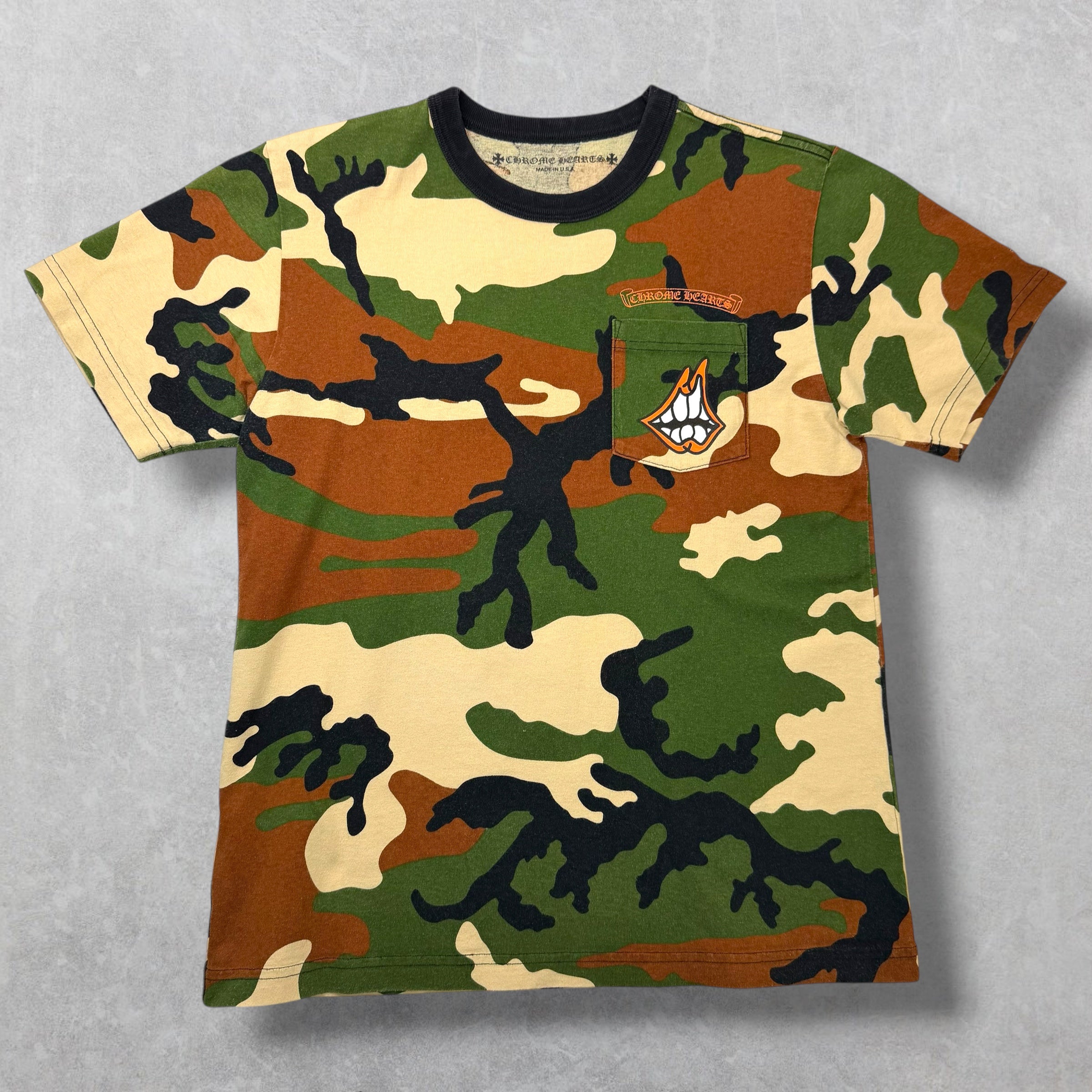 Chrome Hearts Matty Boy Caution Camo Tee L (S)