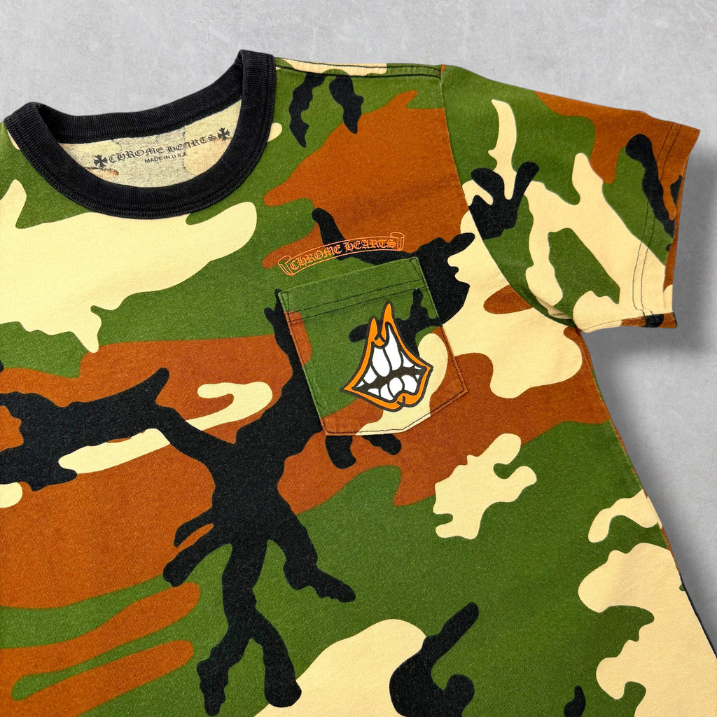 Chrome Hearts Matty Boy Caution Camo Tee L (S)